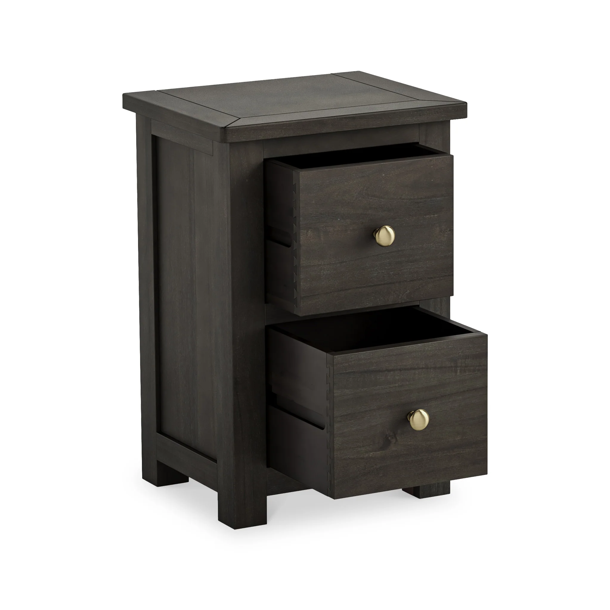 Duchy Acacia 2 Drawer Bedside Table - Image 12