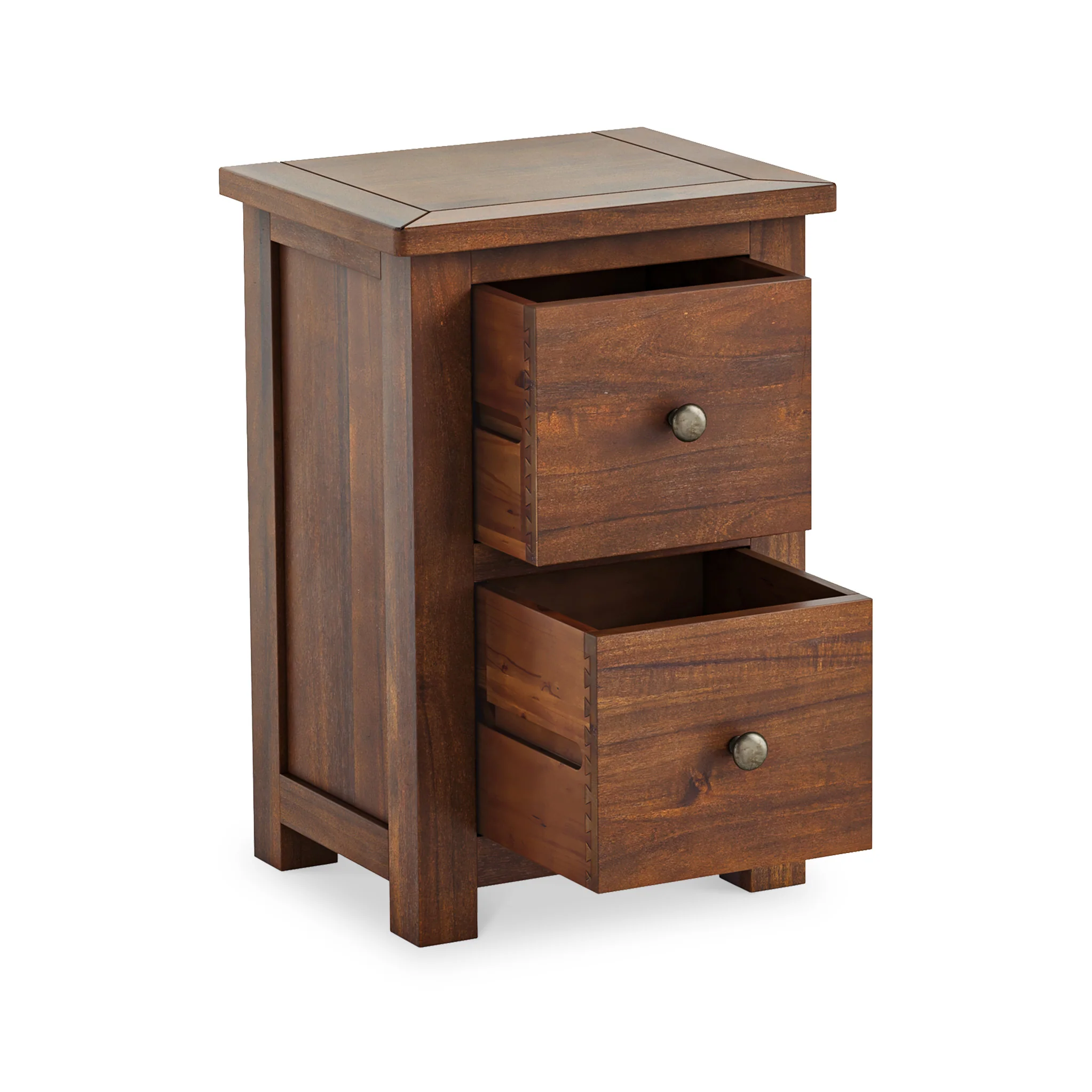 Duchy Acacia 2 Drawer Bedside Table - Image 5
