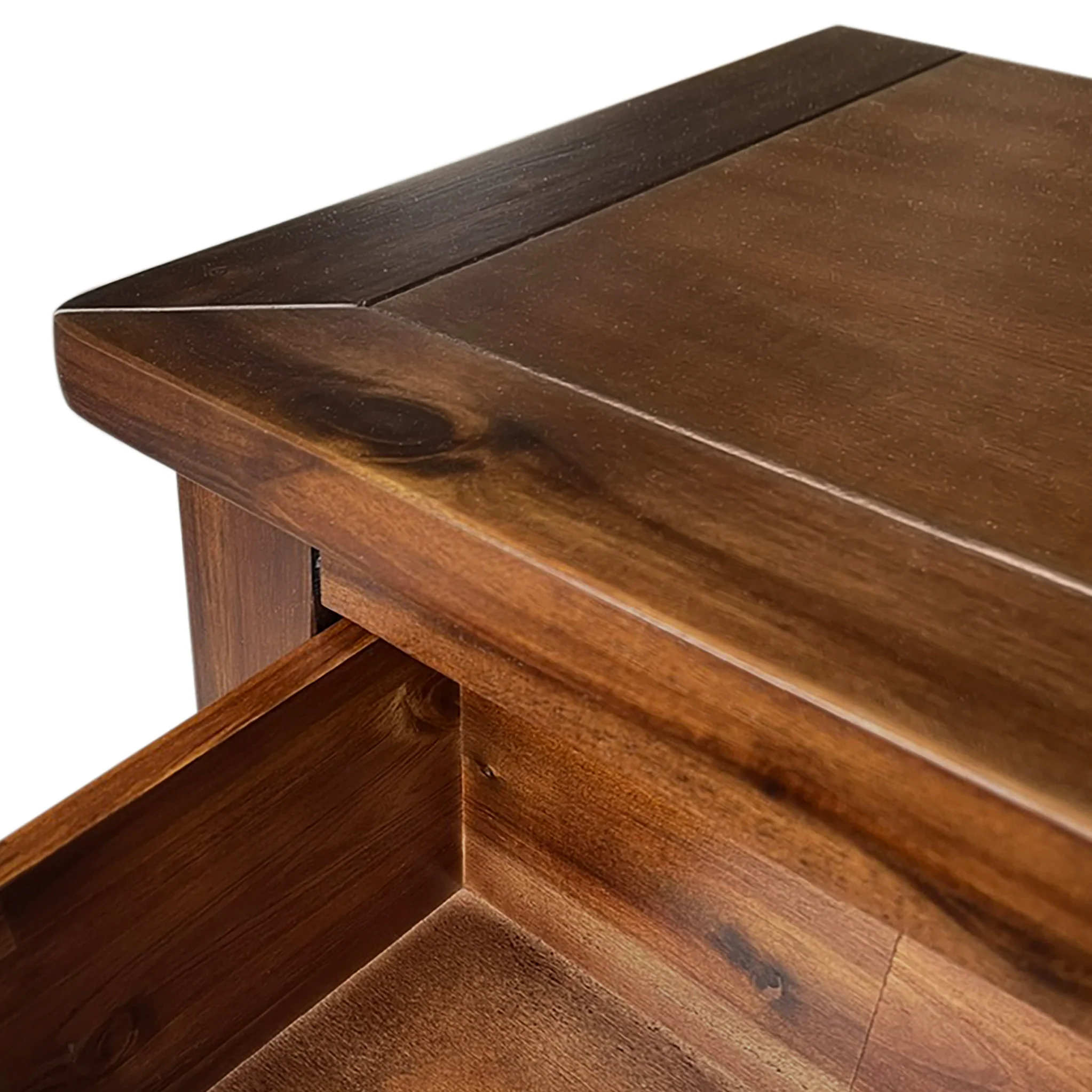 Duchy Acacia 2 Drawer Bedside Table - Image 6