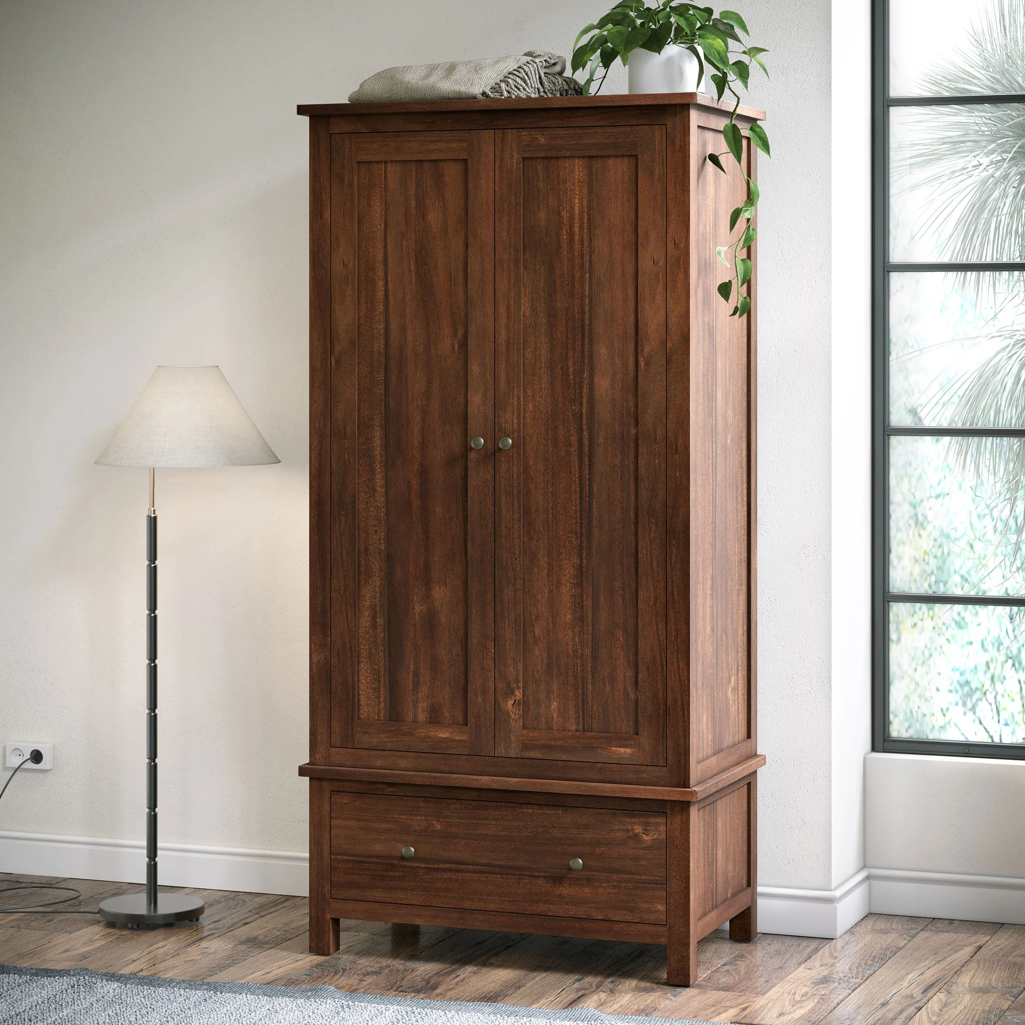 Duchy Acacia Double Wardrobe - Image 2