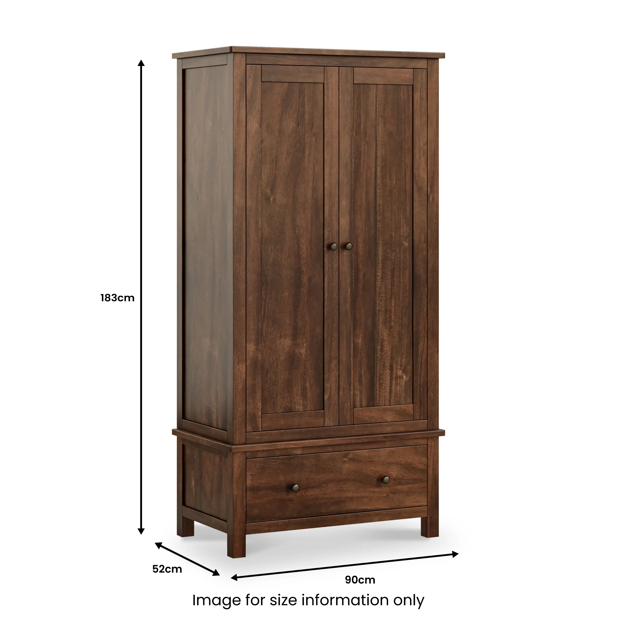 Duchy Acacia Double Wardrobe - Image 8