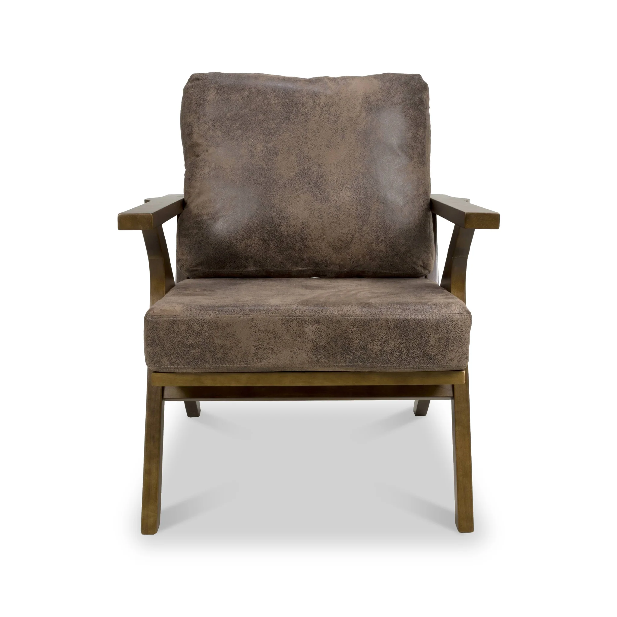 Duke Faux Suede Retro Accent Chair - Image 3