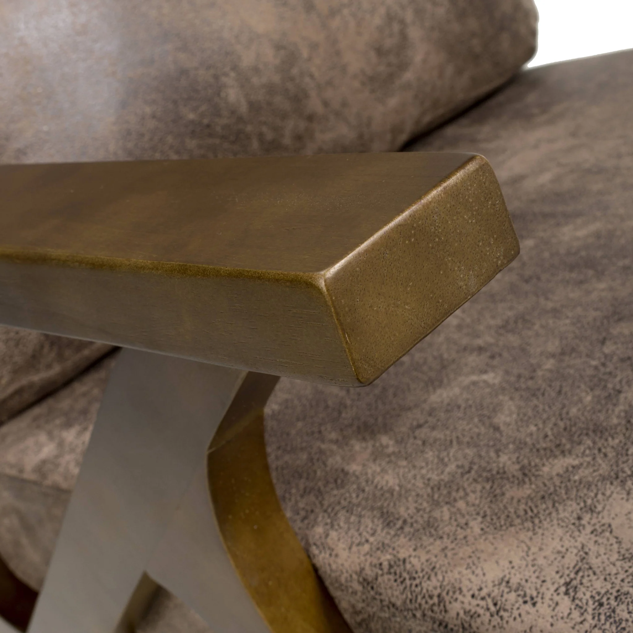 Duke Faux Suede Retro Accent Chair - Image 6