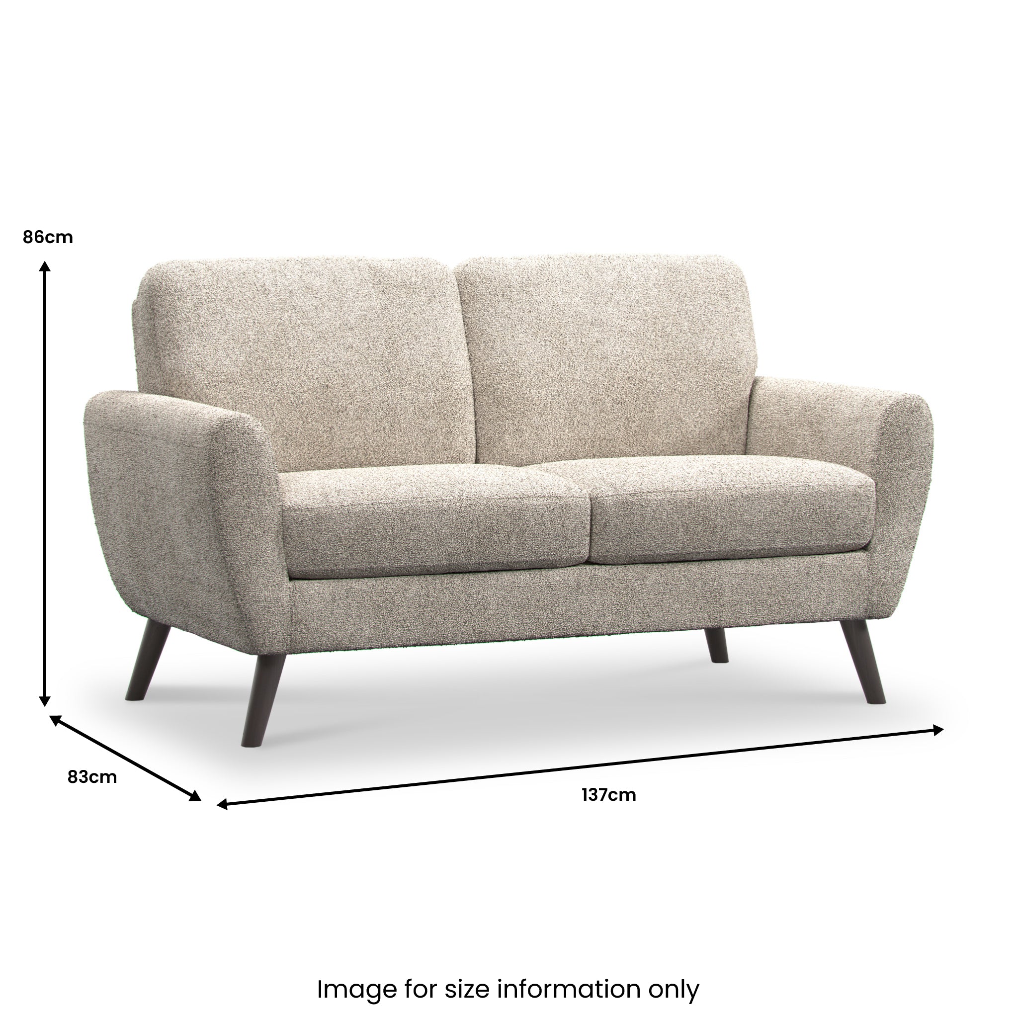 Dulcie Boucle 2 Seater Sofa - Image 5