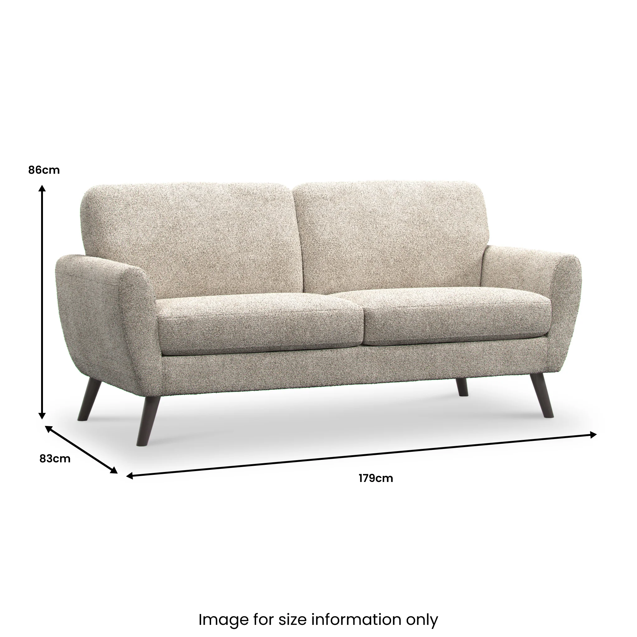 Dulcie Boucle 3 Seater Sofa - Image 5