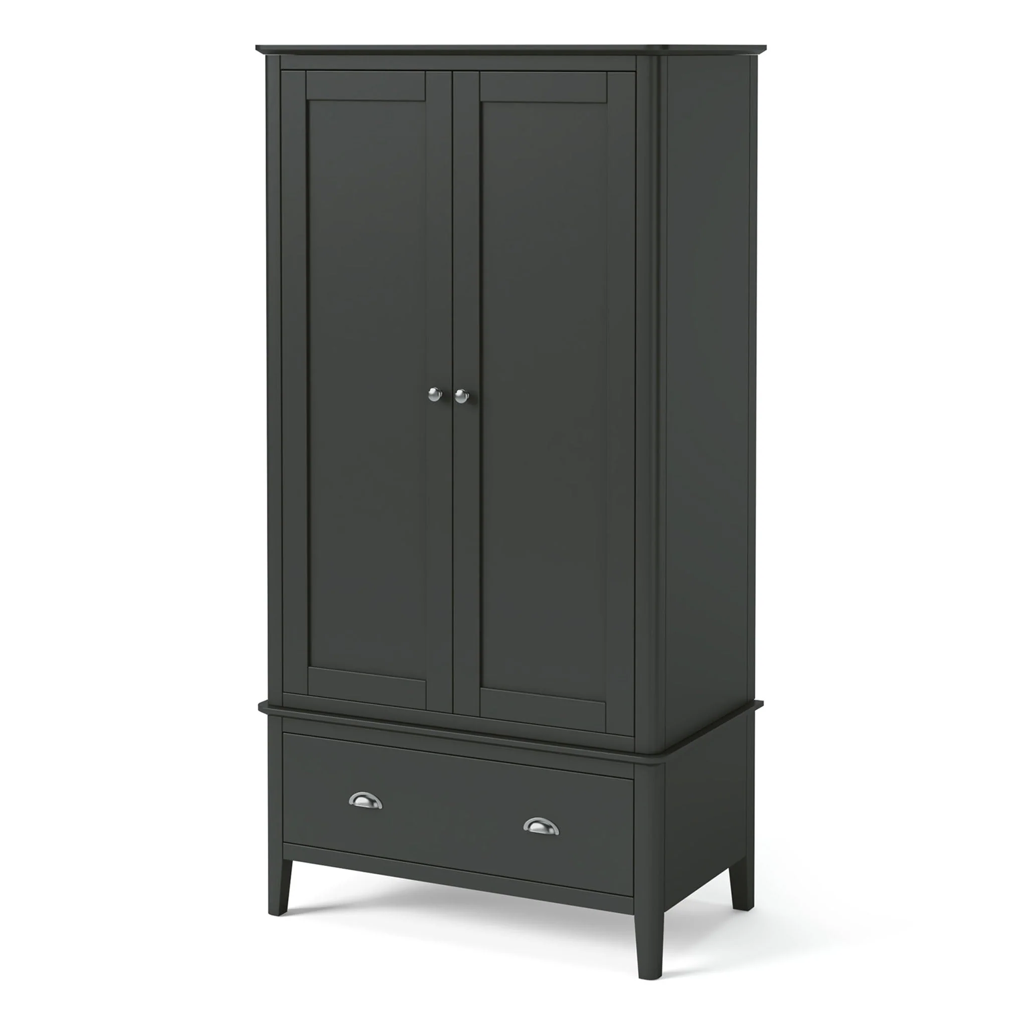 Dumbarton Charcoal Double Wardrobe - Image 2