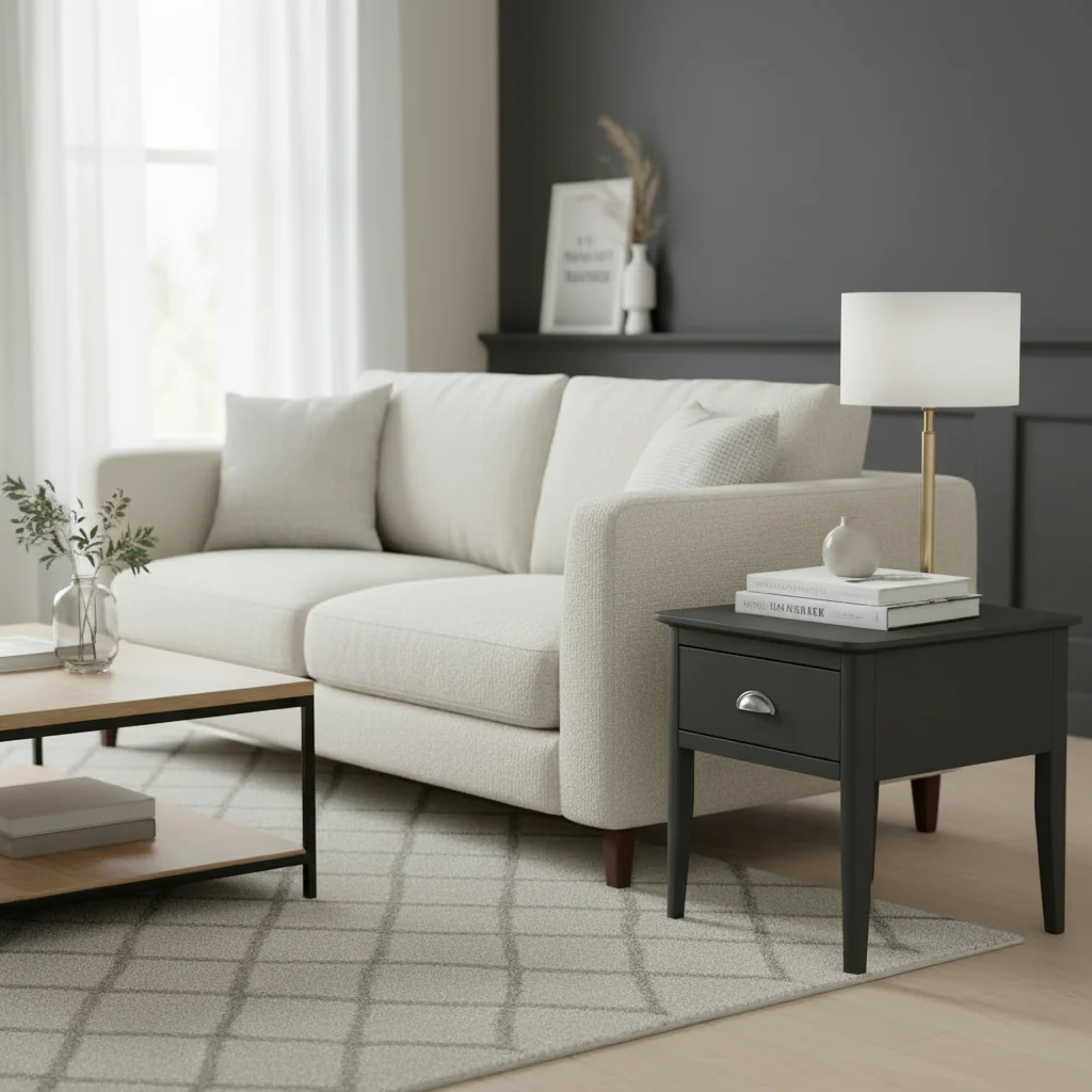 Dumbarton Charcoal Lamp Table - Image 2