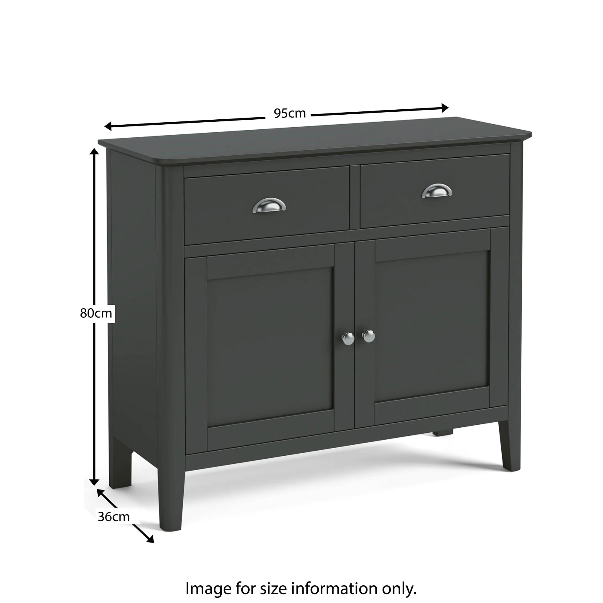 Dumbarton Charcoal Small Sideboard - Image 8