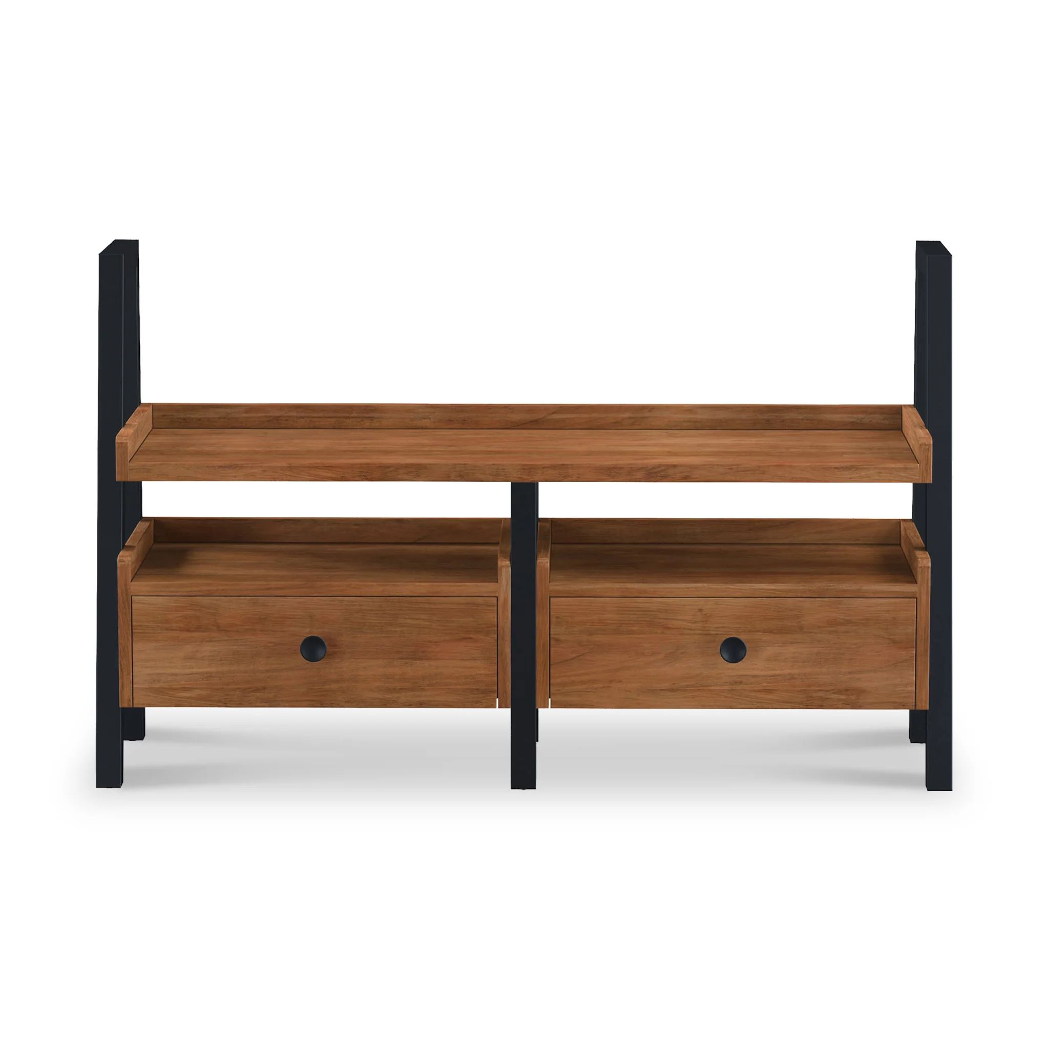 Dunstan Acacia 135cm TV Unit with Drawers - Image 3