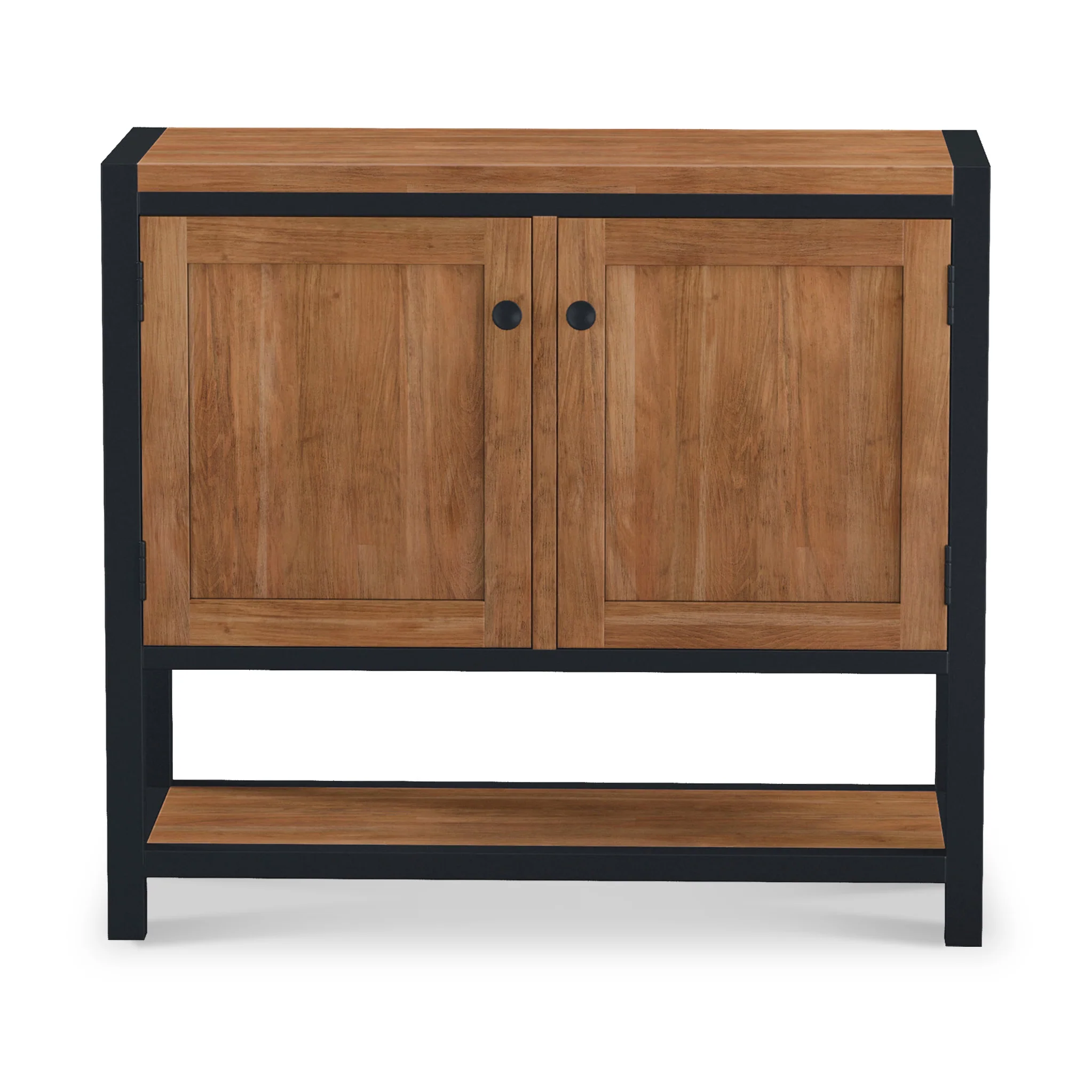 Dunstan Acacia 2 Door Cupboard - Image 3