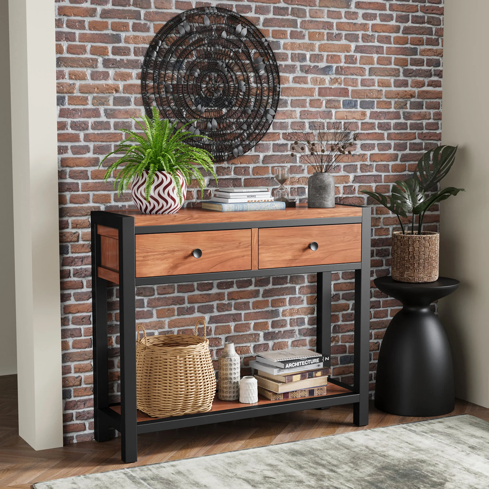 Dunstan Acacia Console Table - Image 2