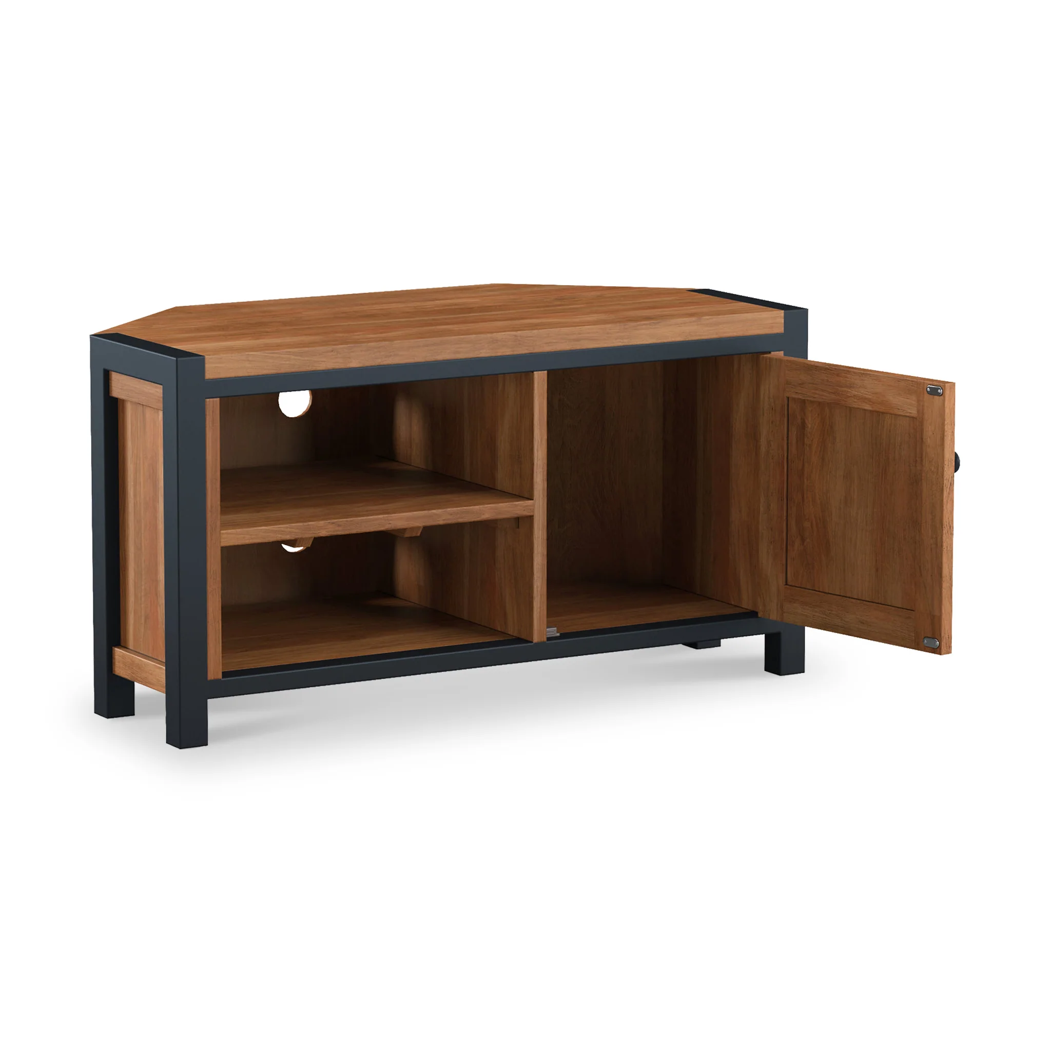 Dunstan Acacia Corner TV Unit - Image 4
