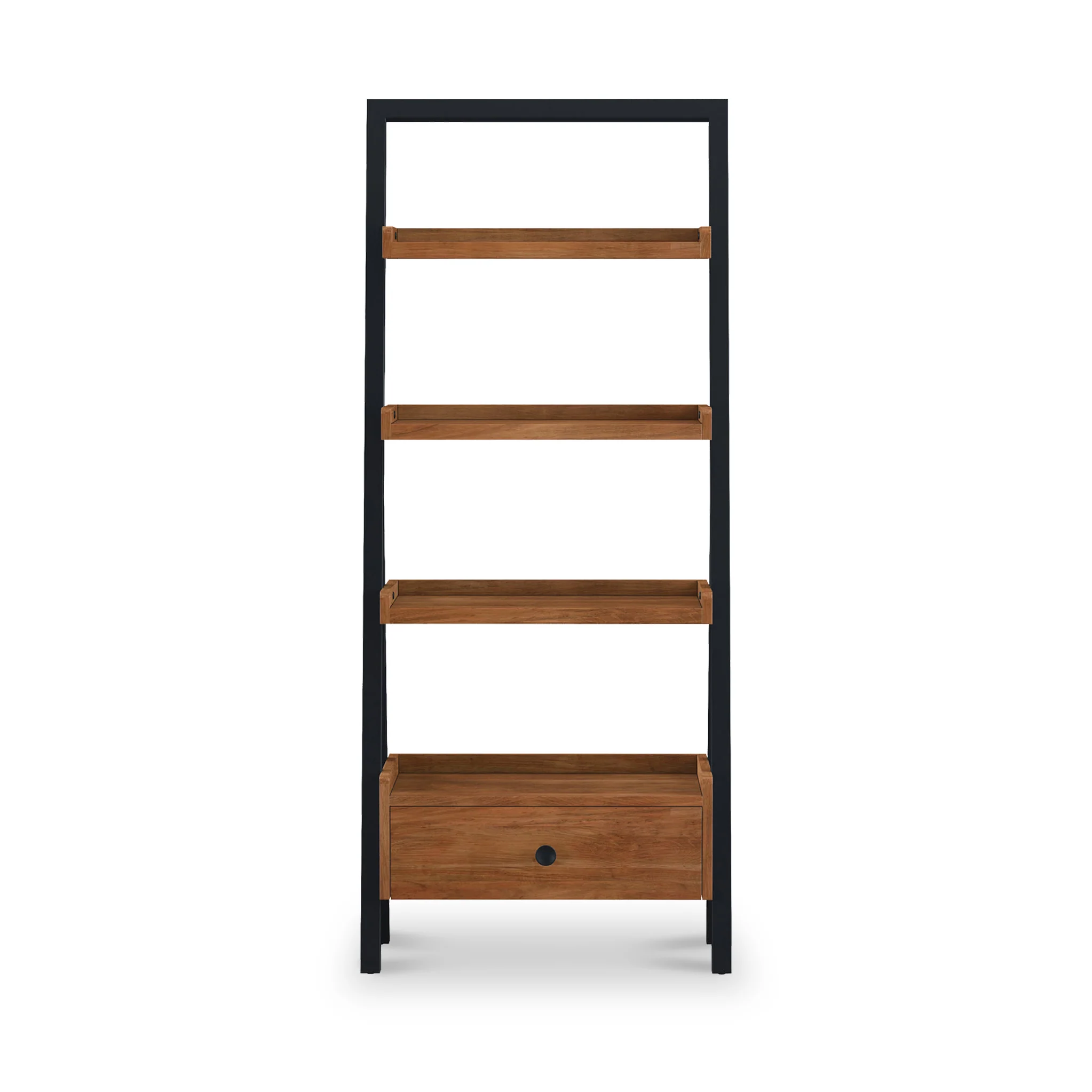 Dunstan Acacia Ladder Display Bookcase - Image 3