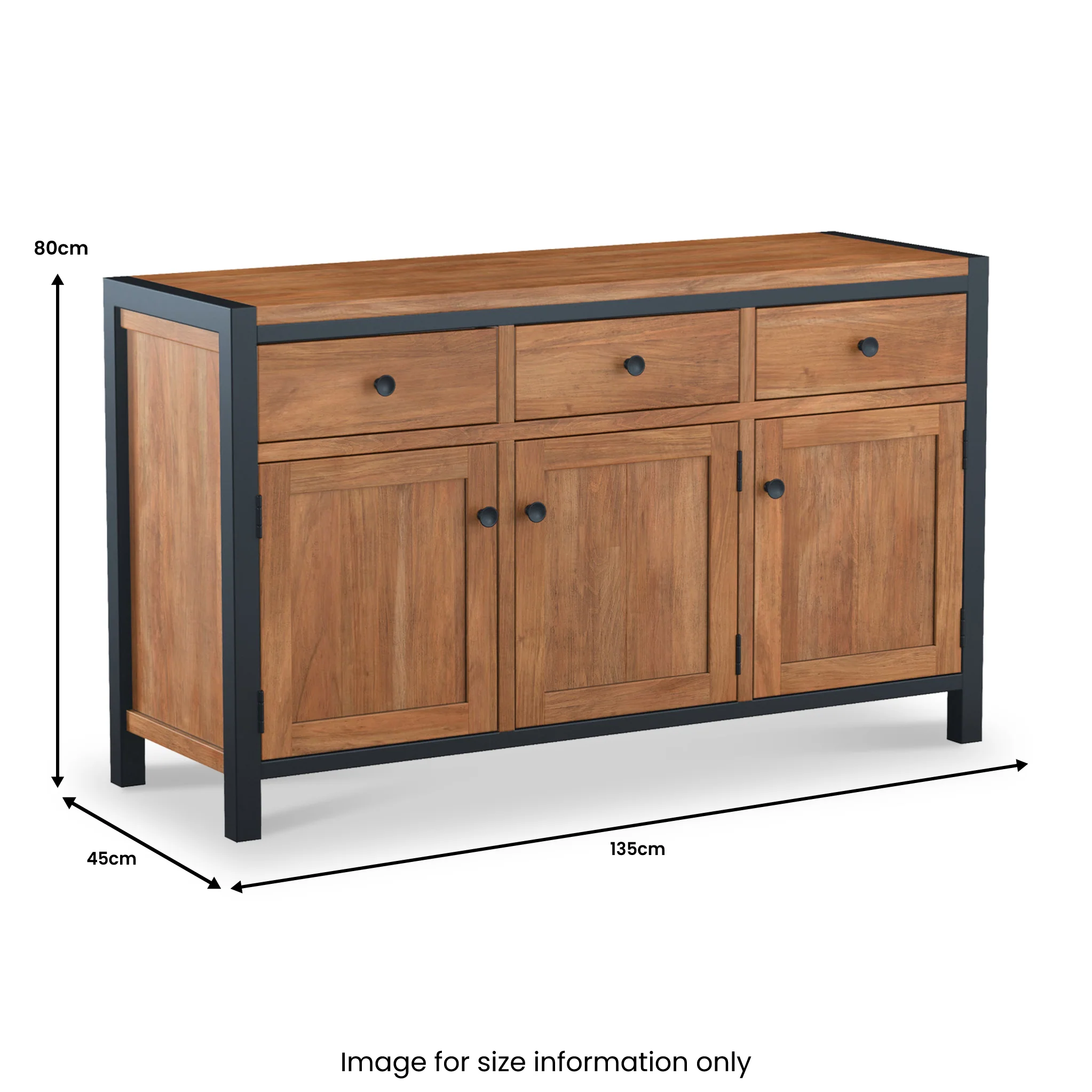 Dunstan Acacia Large Sideboard - Image 7