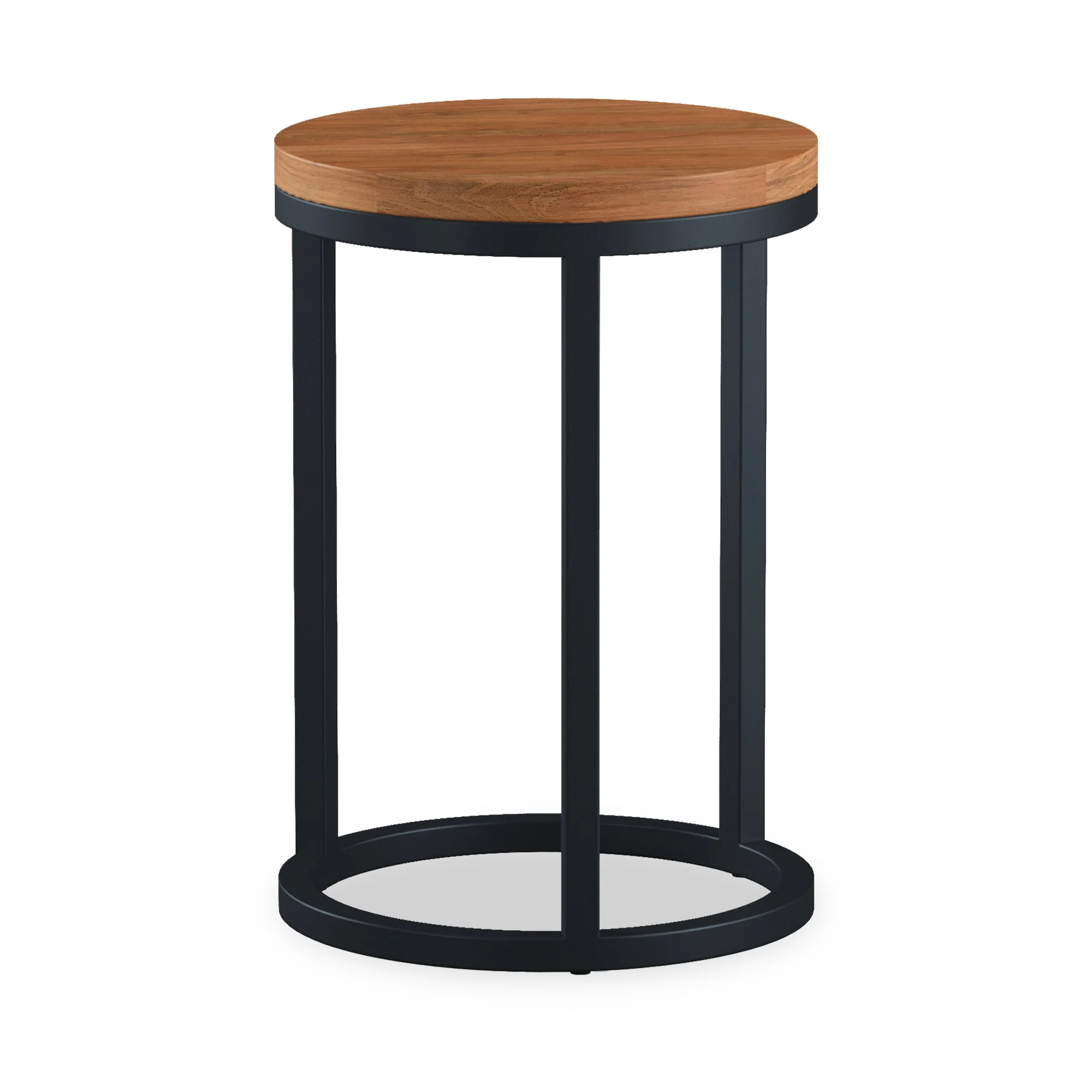 Dunstan Acacia Nest of 2 Round Tables - Image 3