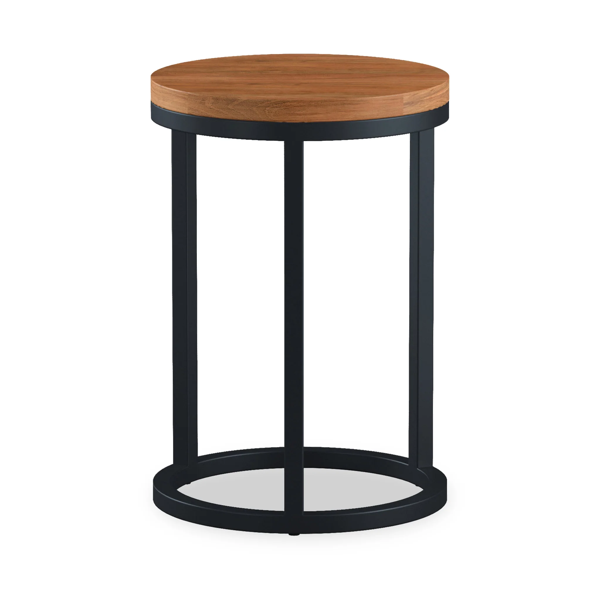 Dunstan Acacia Nest of 2 Round Tables - Image 4