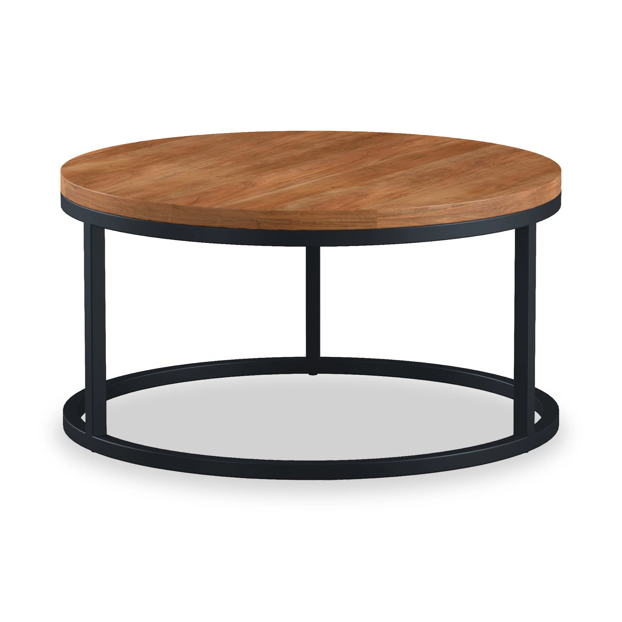 Dunstan Acacia Round Coffee Table - Image 4