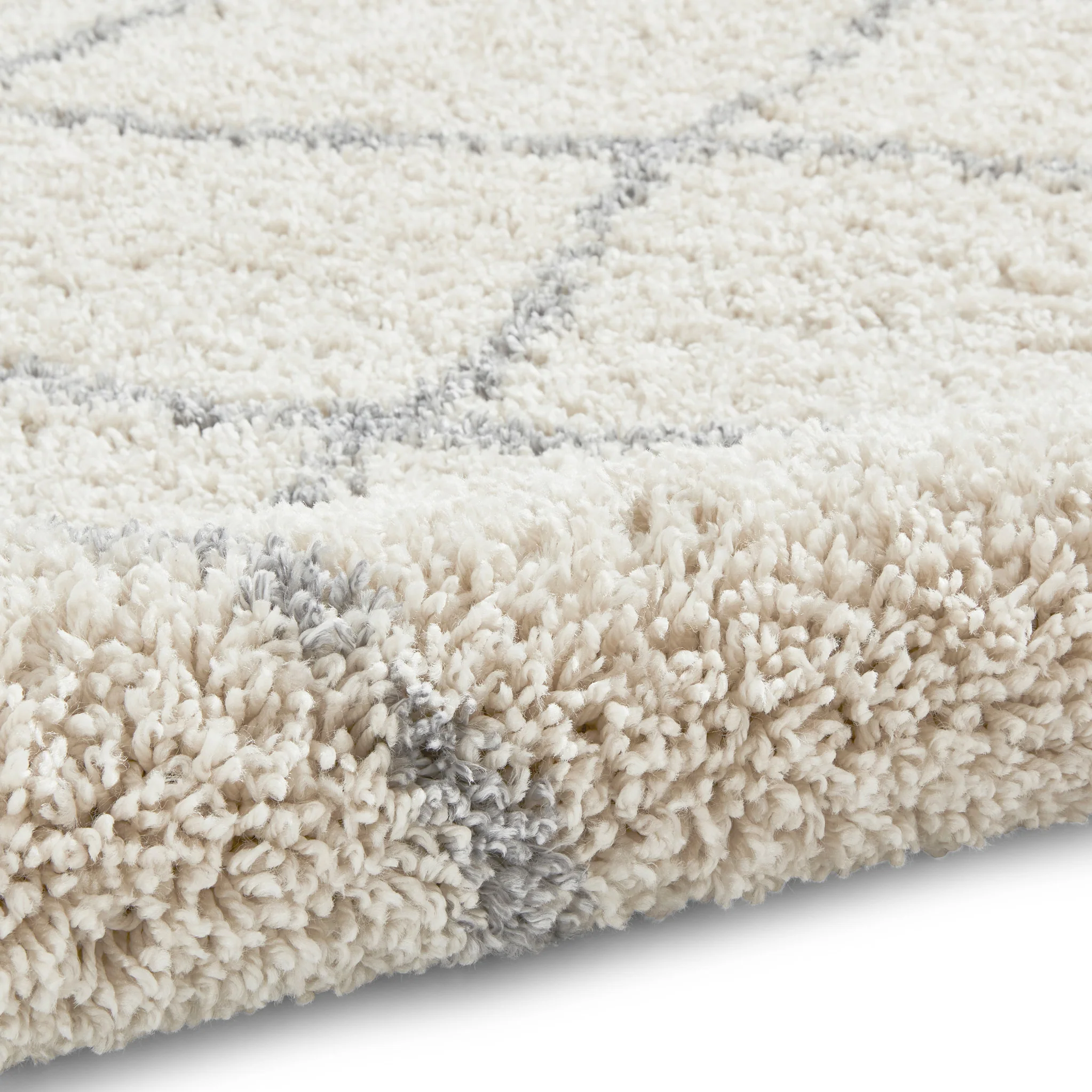 Durham Berber Diamond Shaggy Rug - Image 12