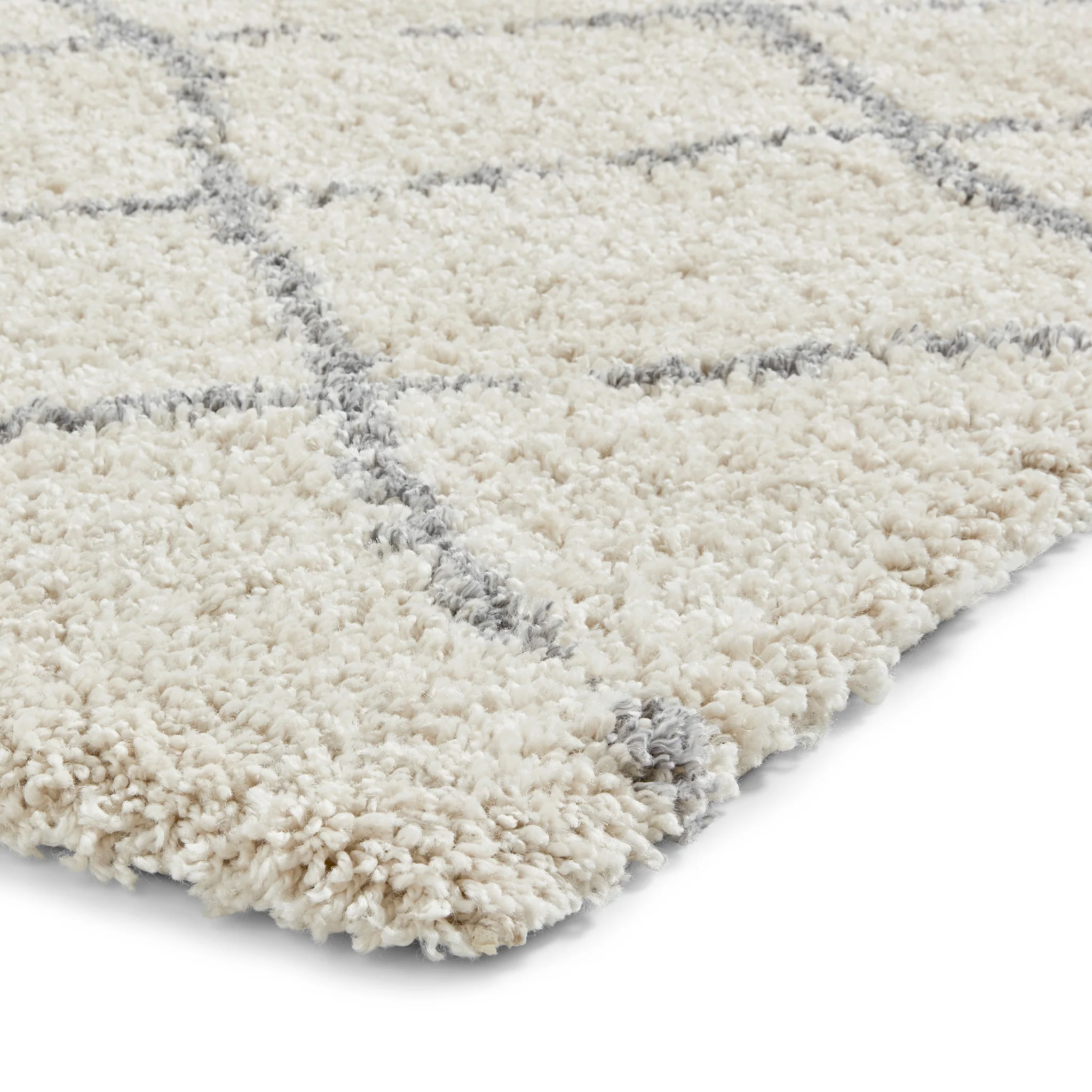 Durham Berber Diamond Shaggy Rug - Image 13