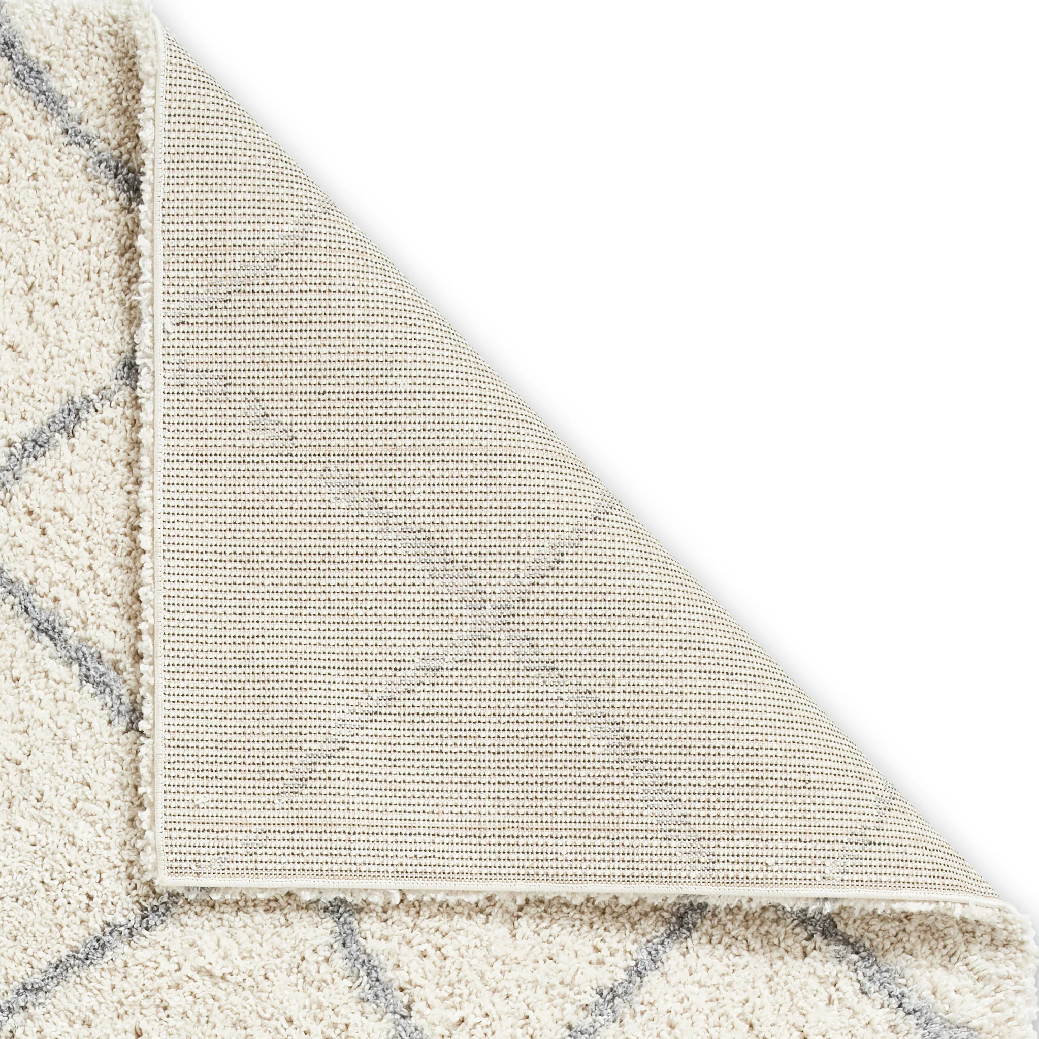 Durham Berber Diamond Shaggy Rug - Image 14