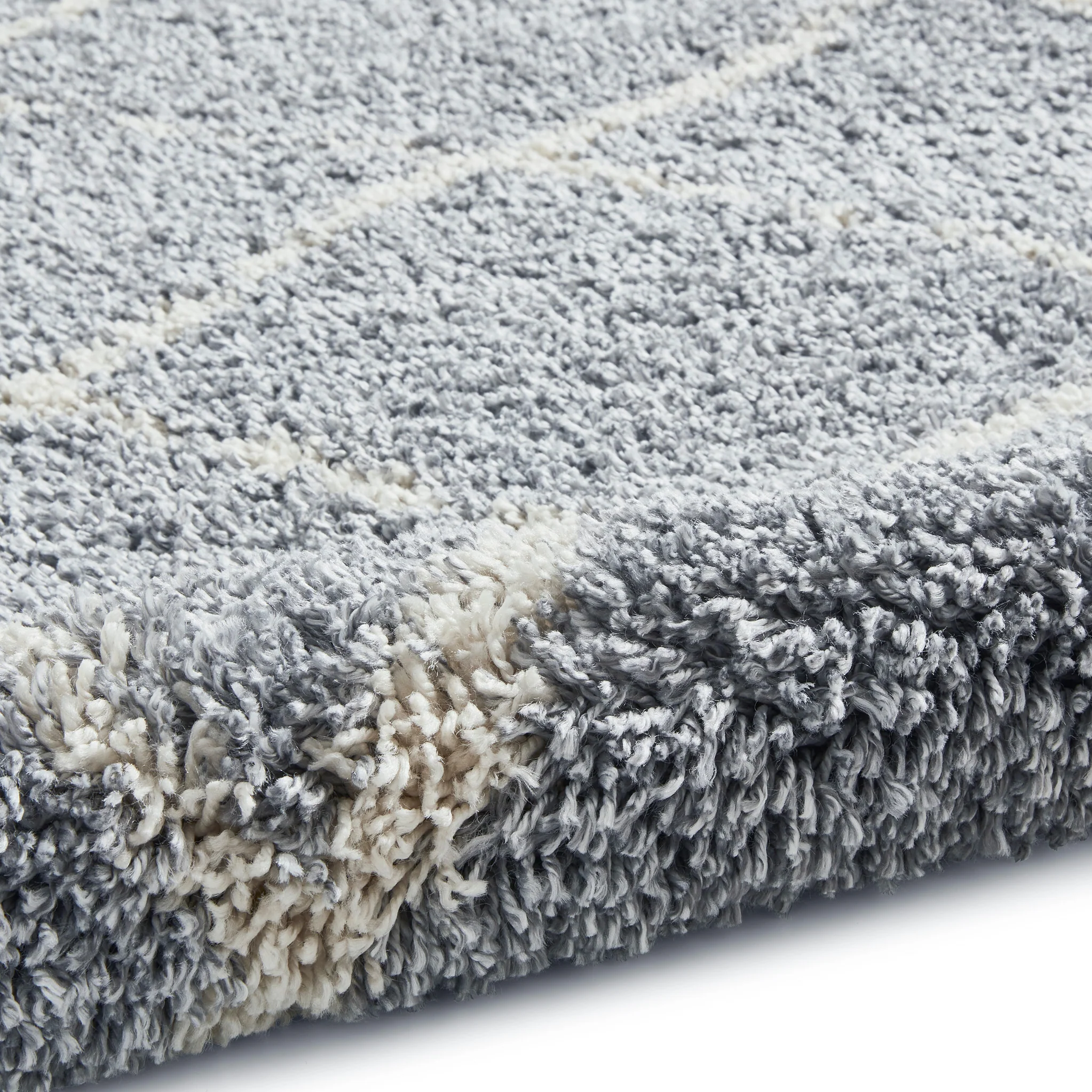 Durham Berber Diamond Shaggy Rug - Image 17