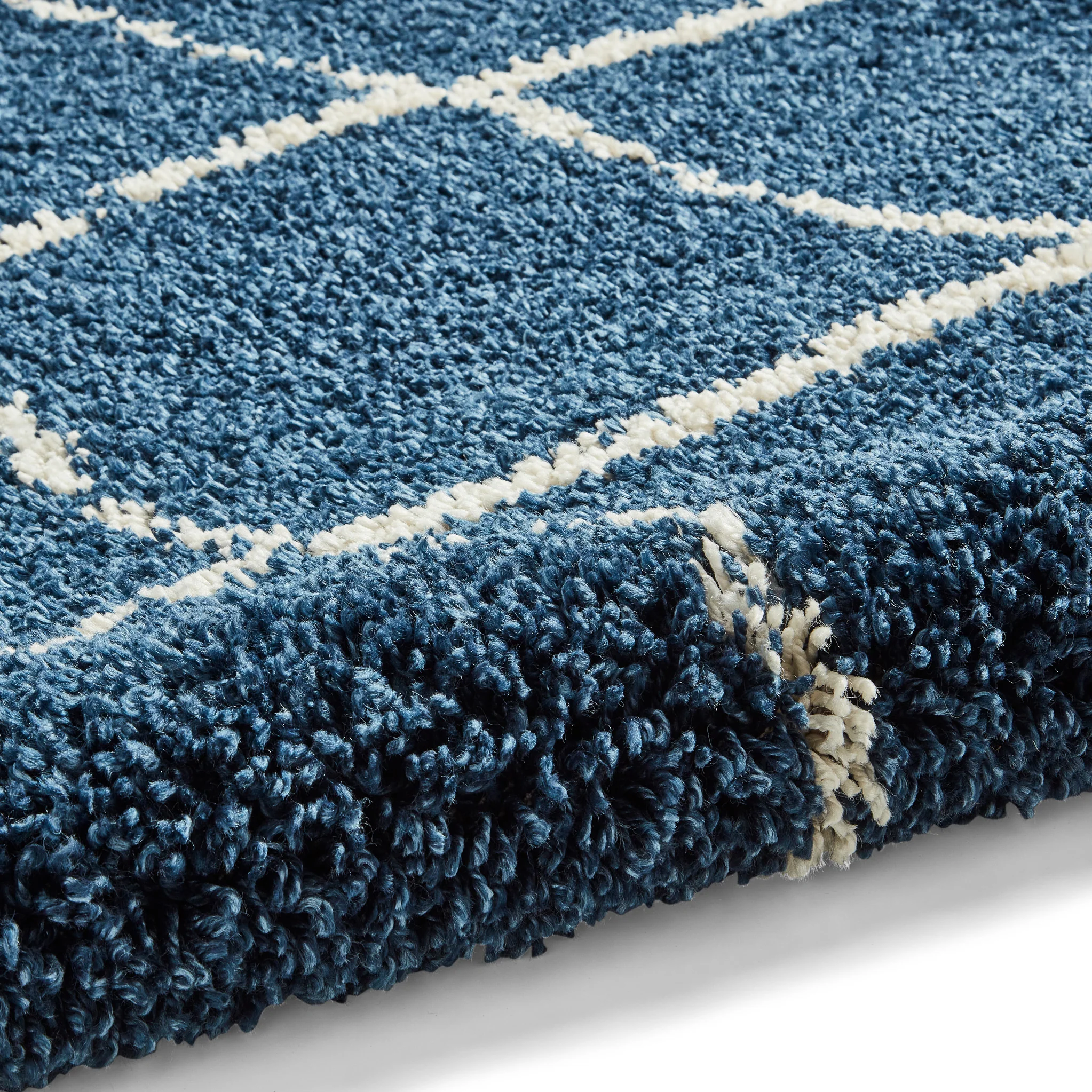 Durham Berber Diamond Shaggy Rug - Image 24