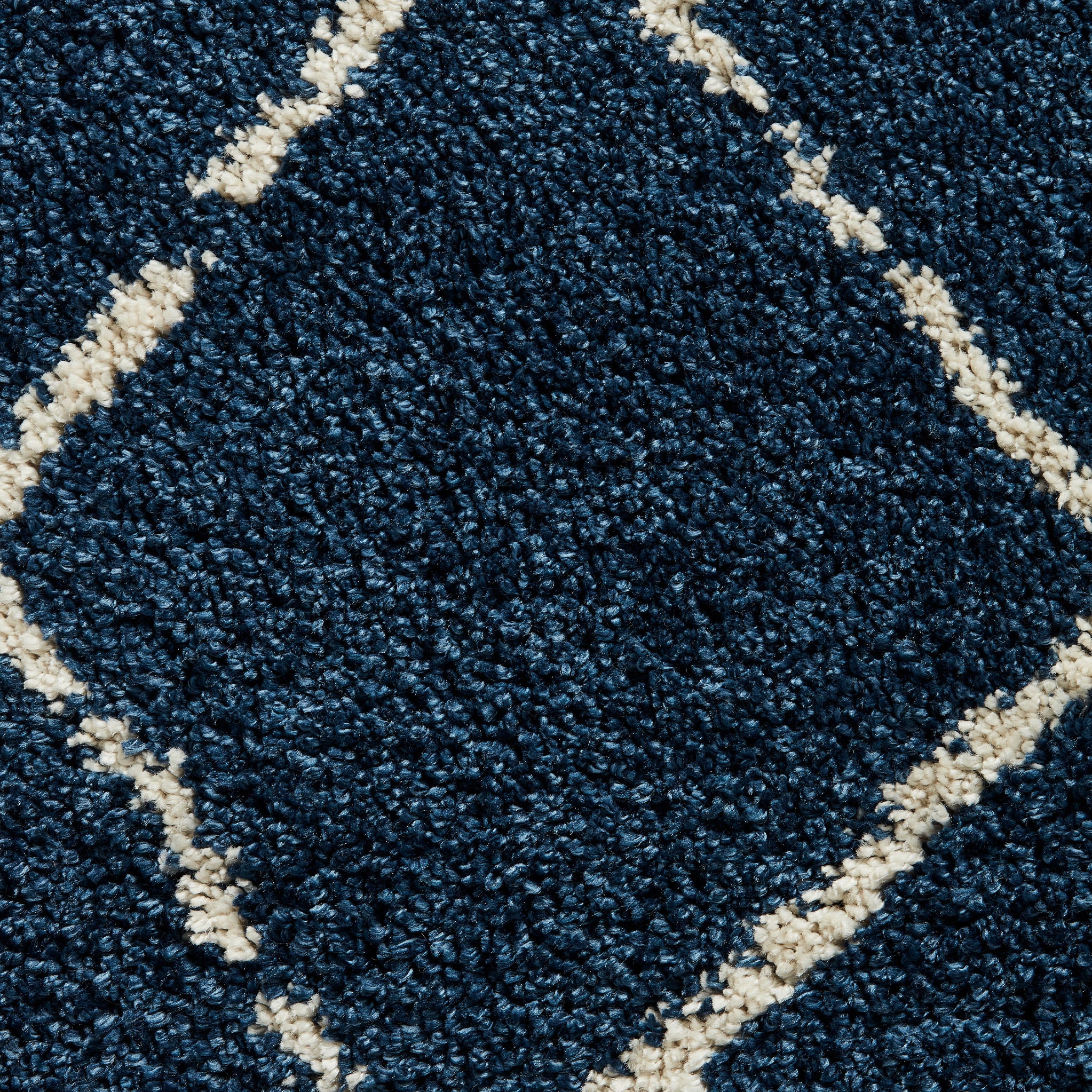 Durham Berber Diamond Shaggy Rug - Image 25