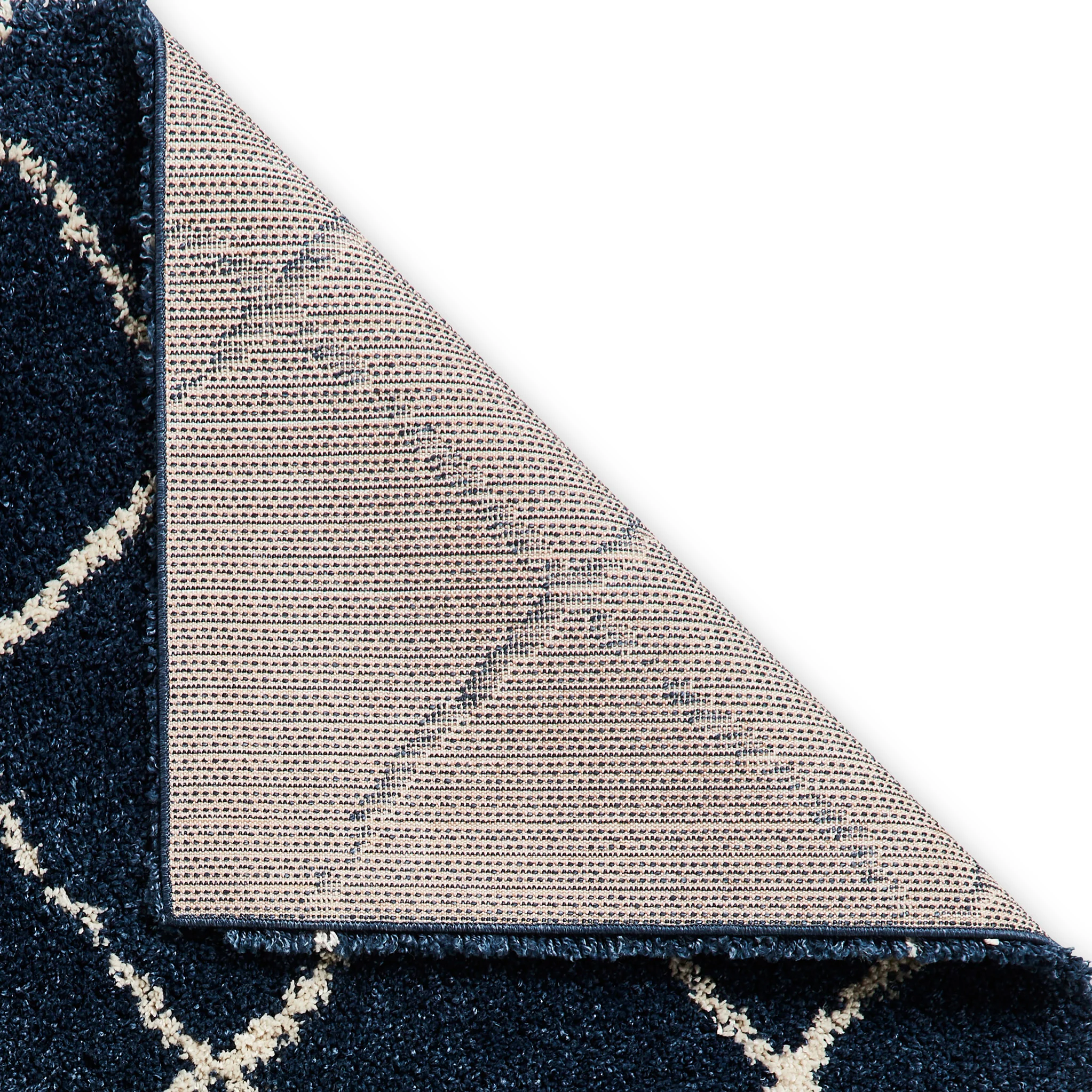 Durham Berber Diamond Shaggy Rug - Image 28