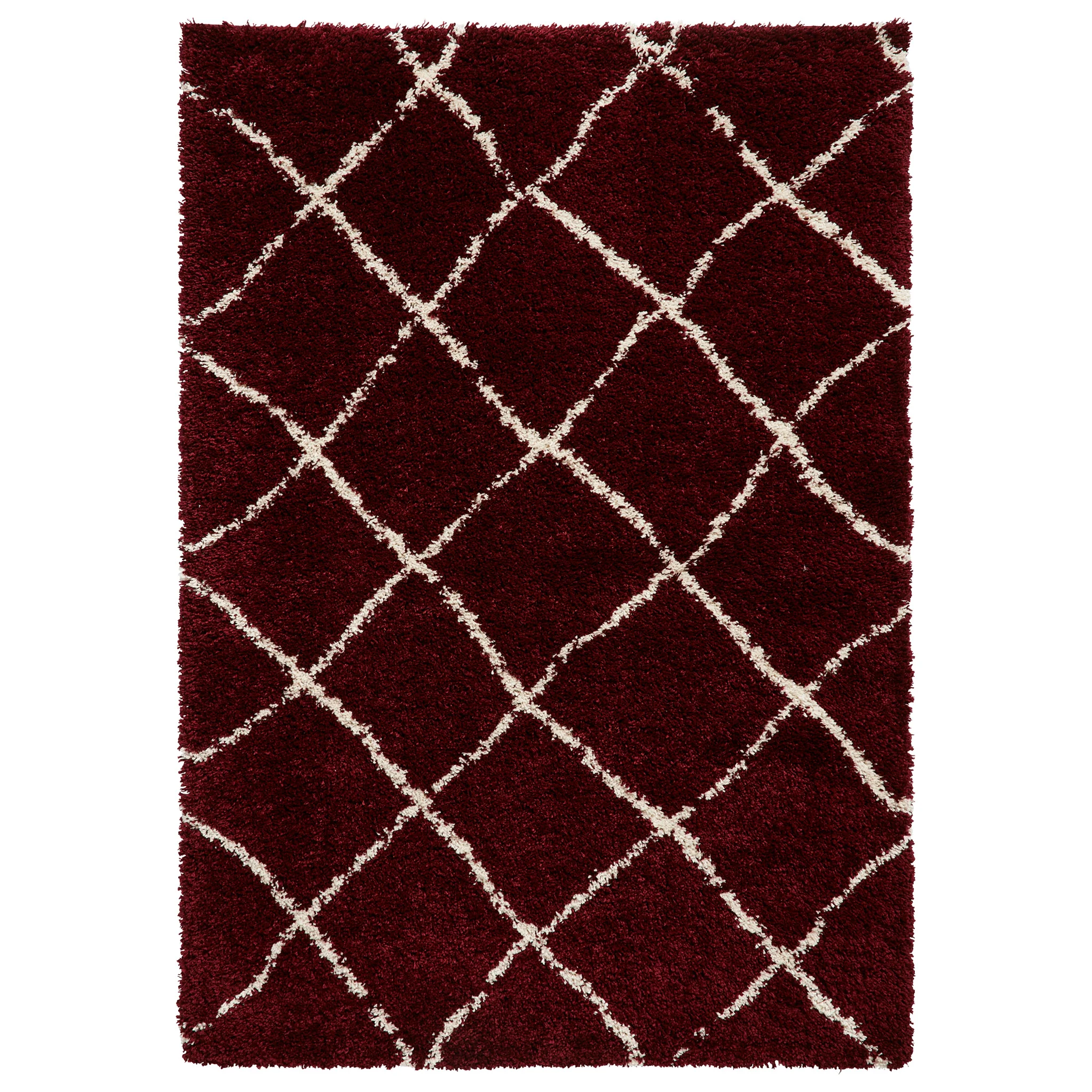 Durham Berber Diamond Shaggy Rug - Image 29