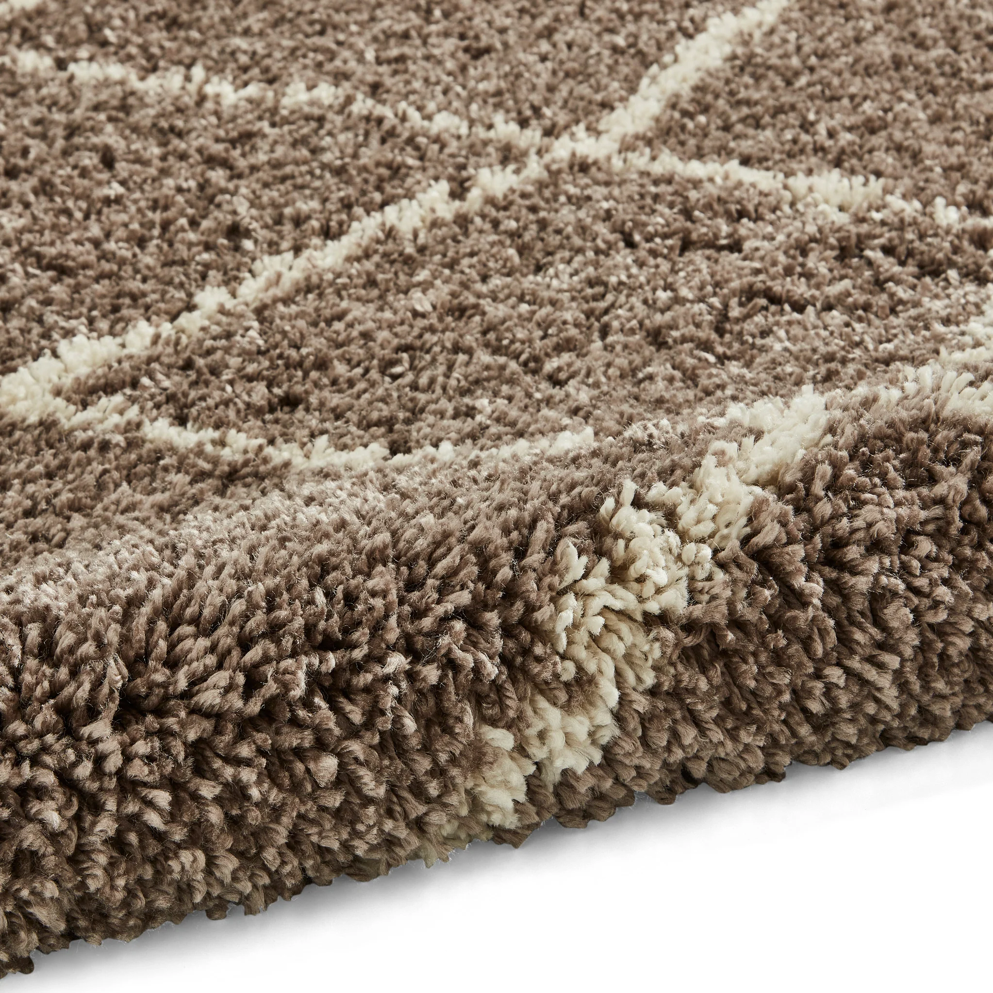 Durham Berber Diamond Shaggy Rug - Image 3