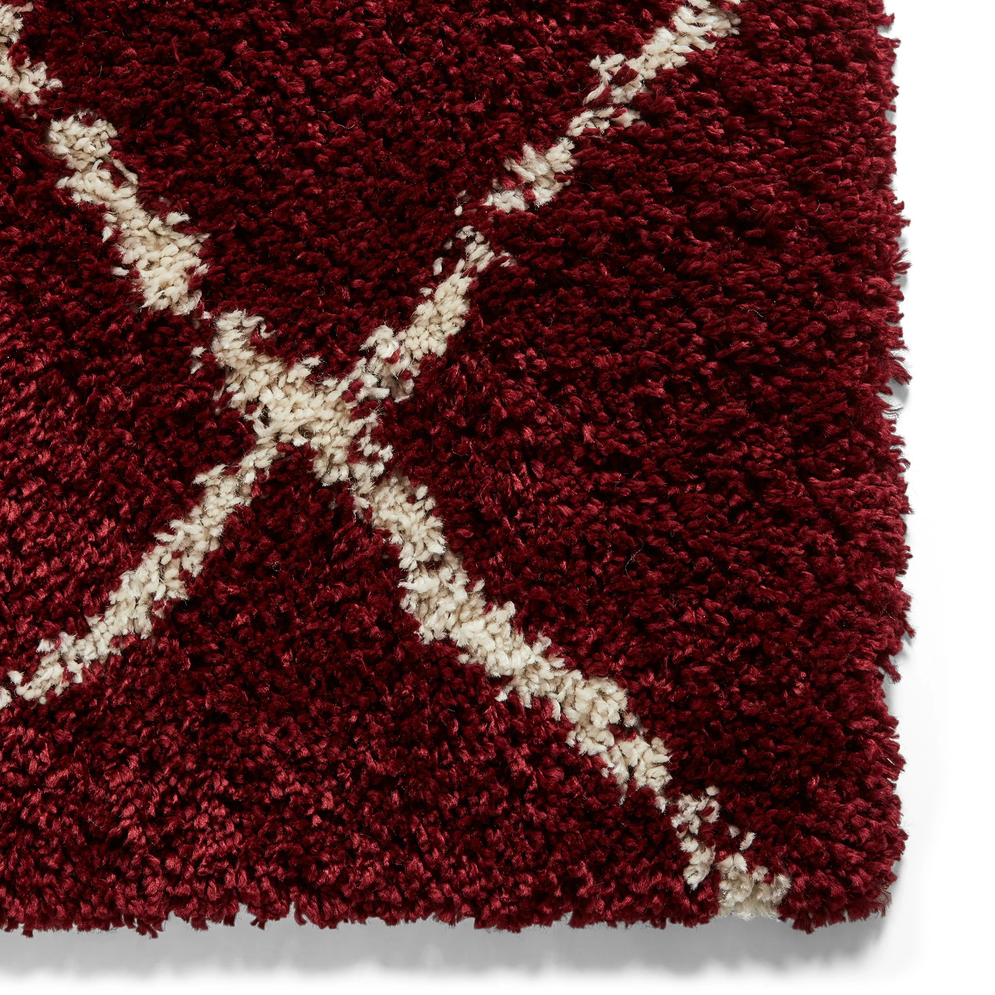 Durham Berber Diamond Shaggy Rug - Image 32
