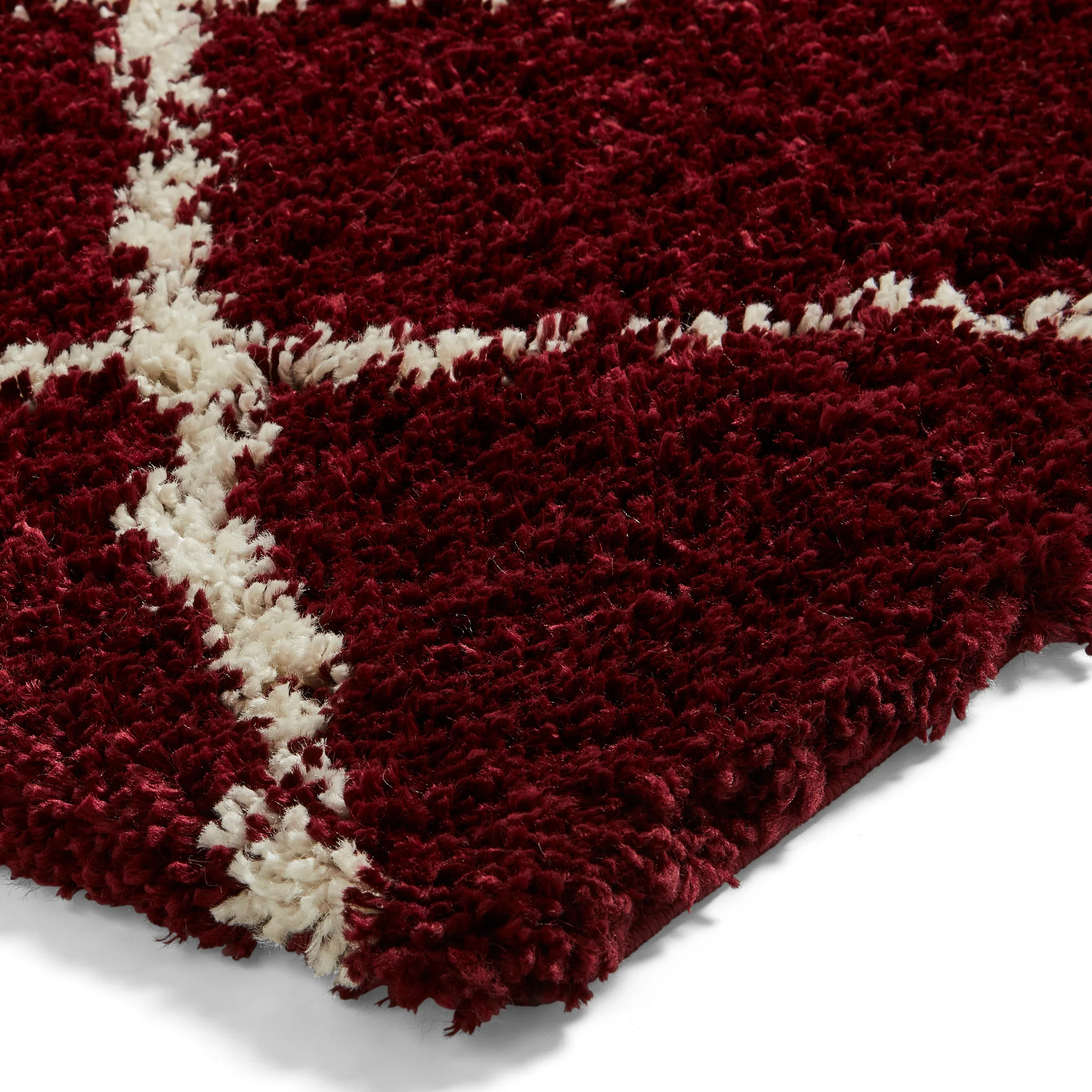 Durham Berber Diamond Shaggy Rug - Image 34