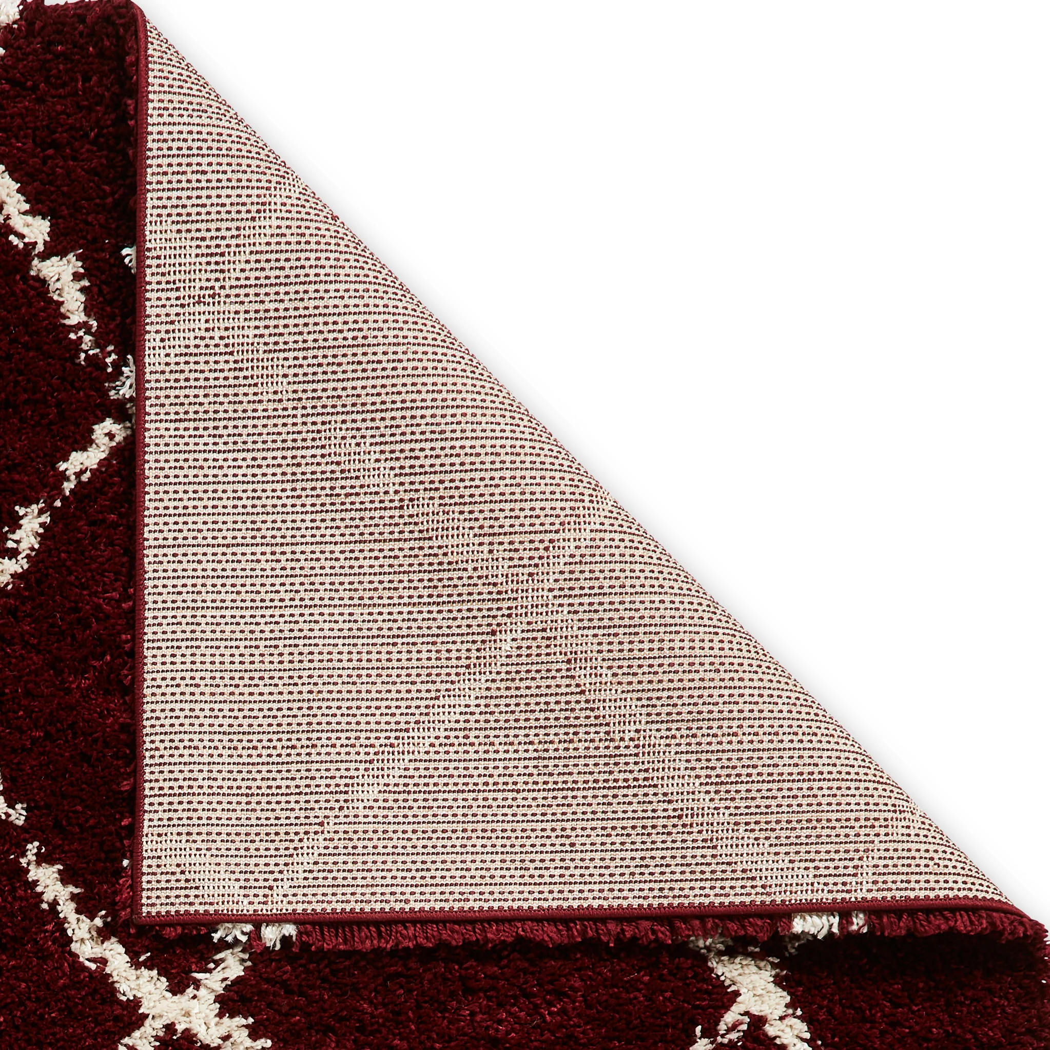 Durham Berber Diamond Shaggy Rug - Image 35