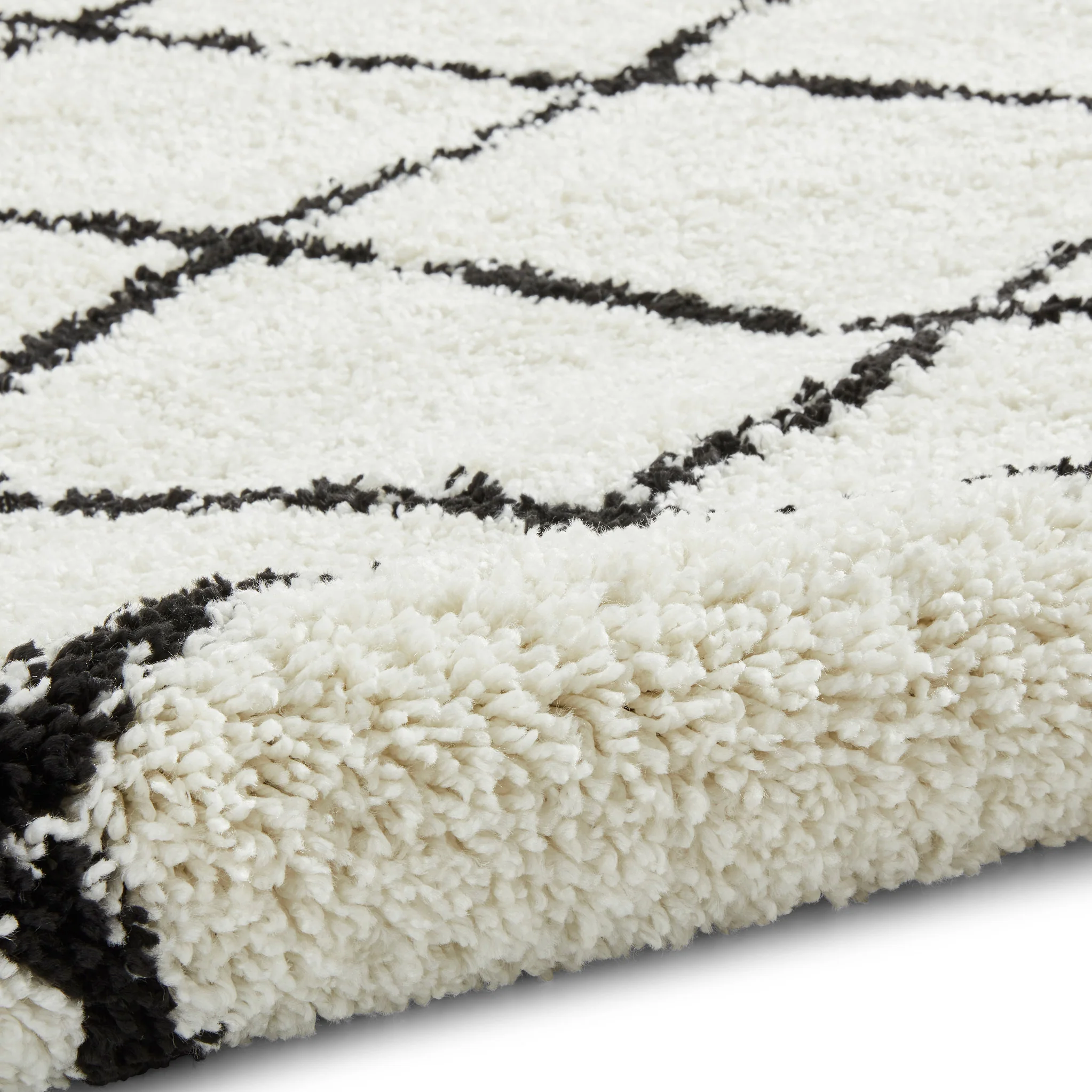 Durham Berber Diamond Shaggy Rug - Image 38