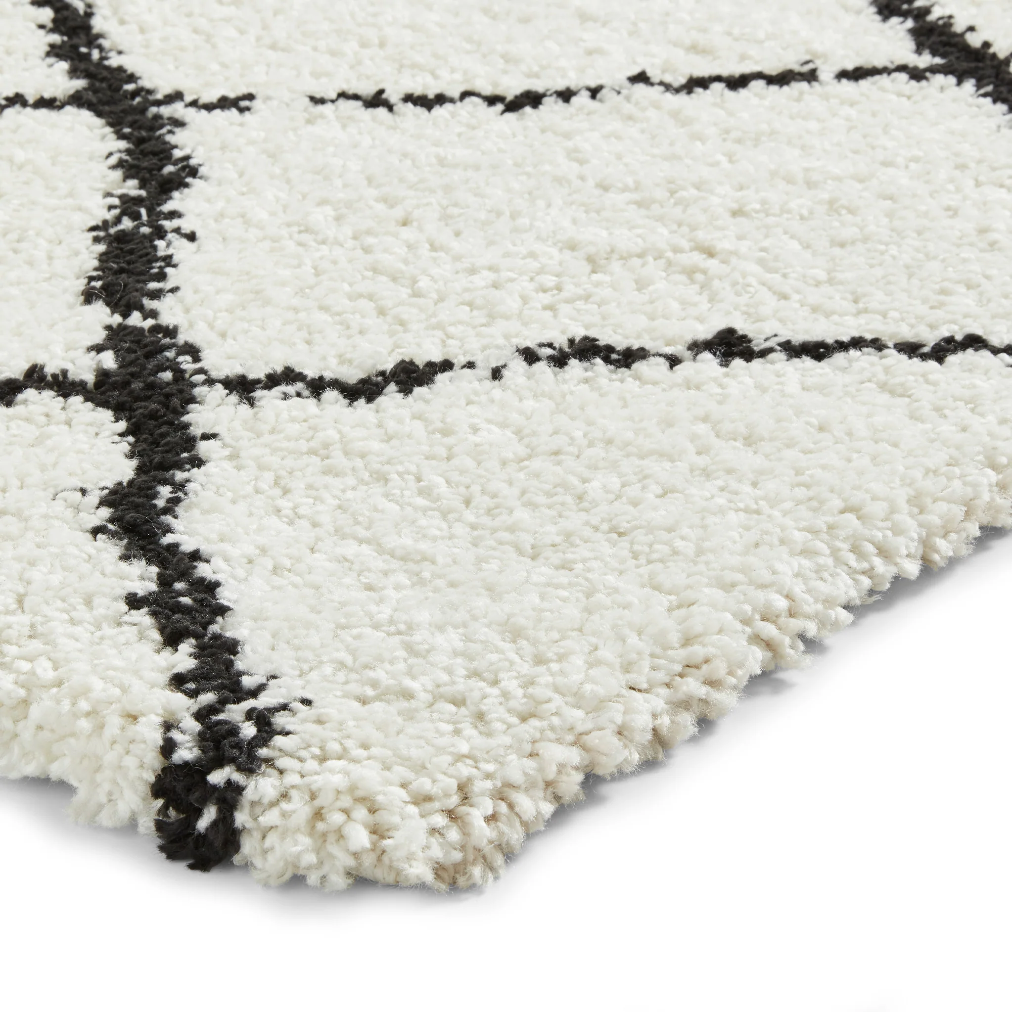 Durham Berber Diamond Shaggy Rug - Image 41