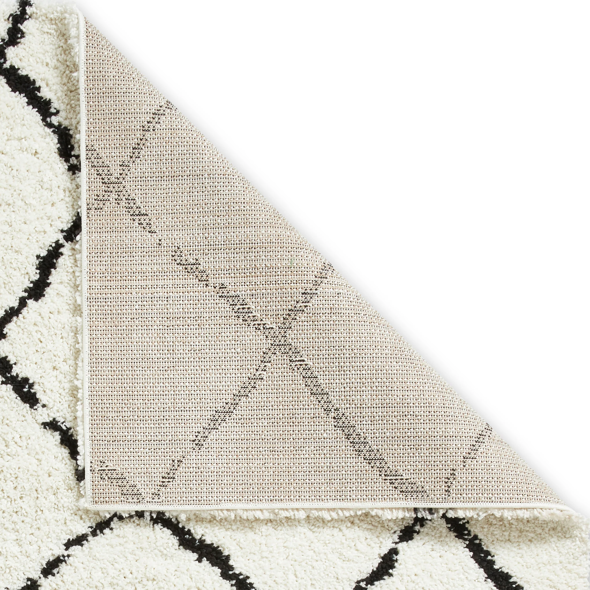 Durham Berber Diamond Shaggy Rug - Image 42