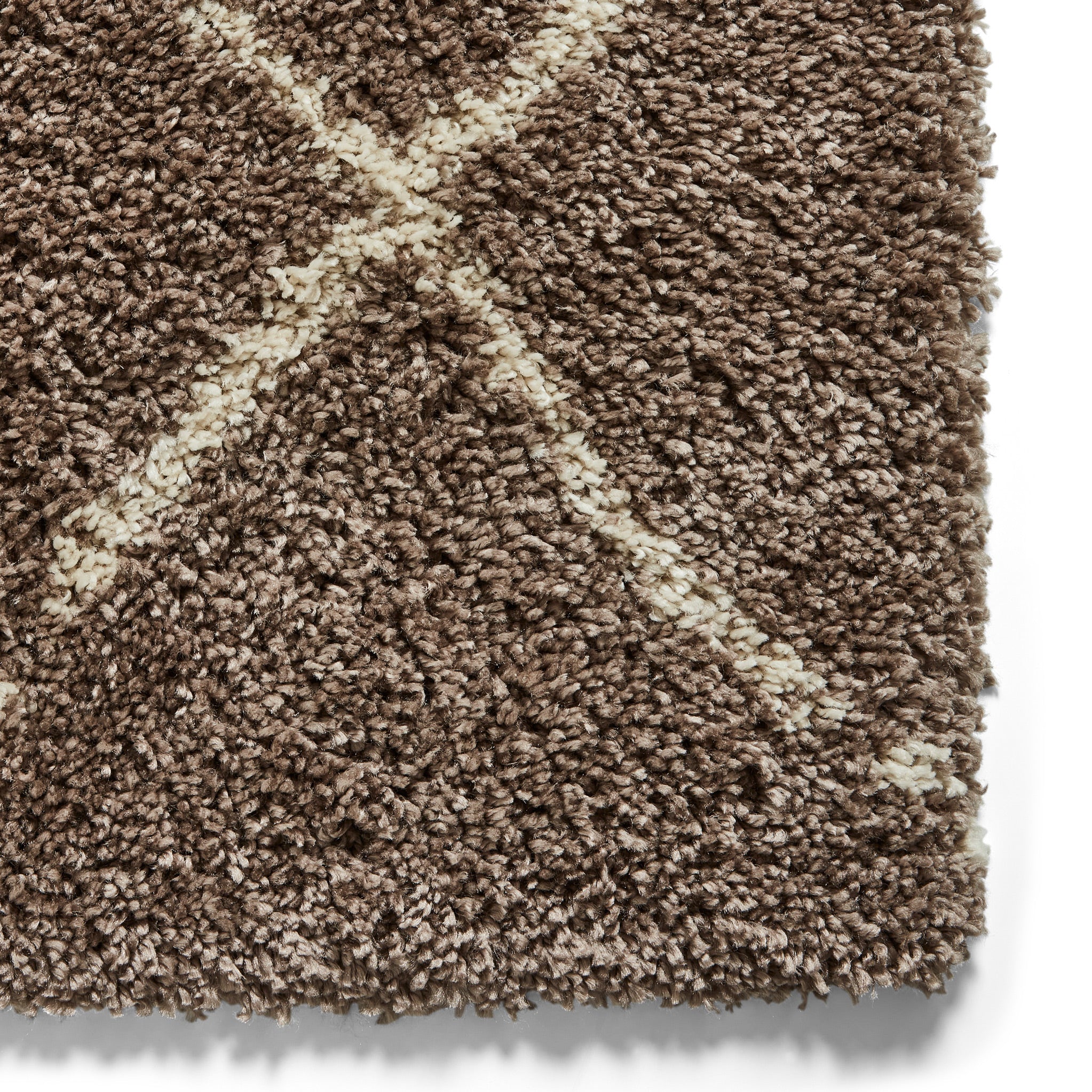Durham Berber Diamond Shaggy Rug - Image 5