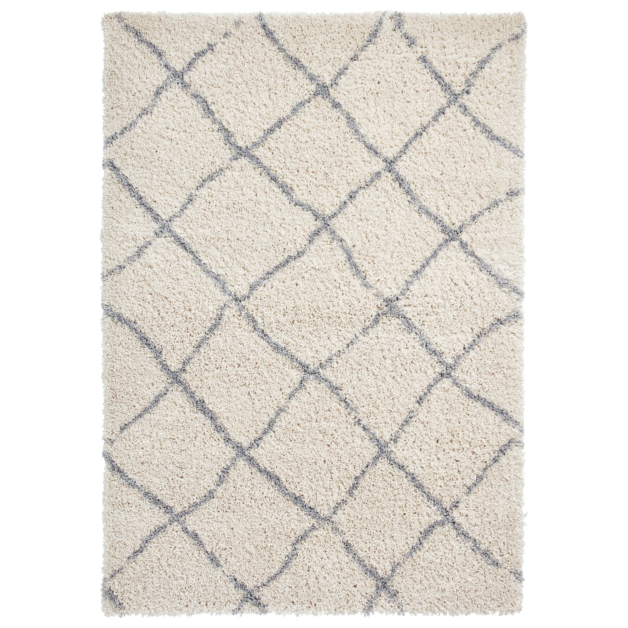 Durham Berber Diamond Shaggy Rug - Image 8