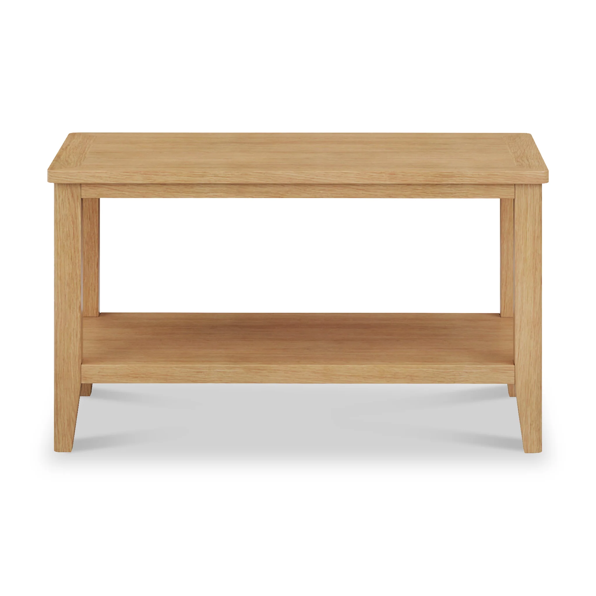 Durham Oak Coffee Table with Shelf - Image 3