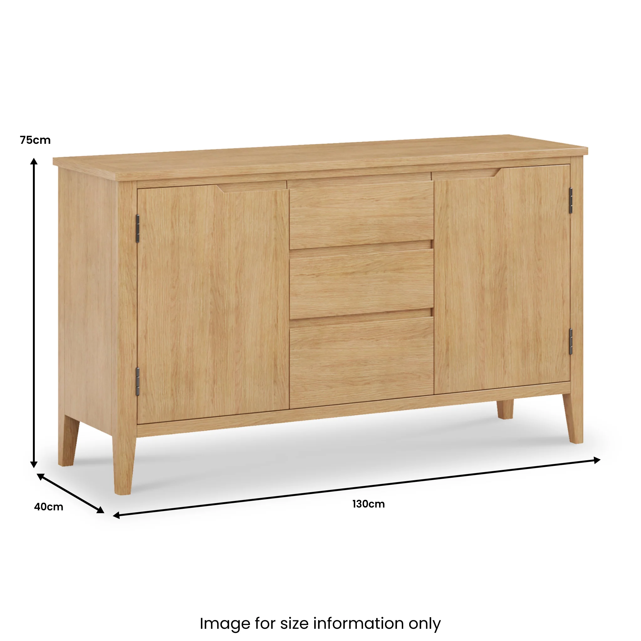 Durham Oak Large Sideboard - Image 5
