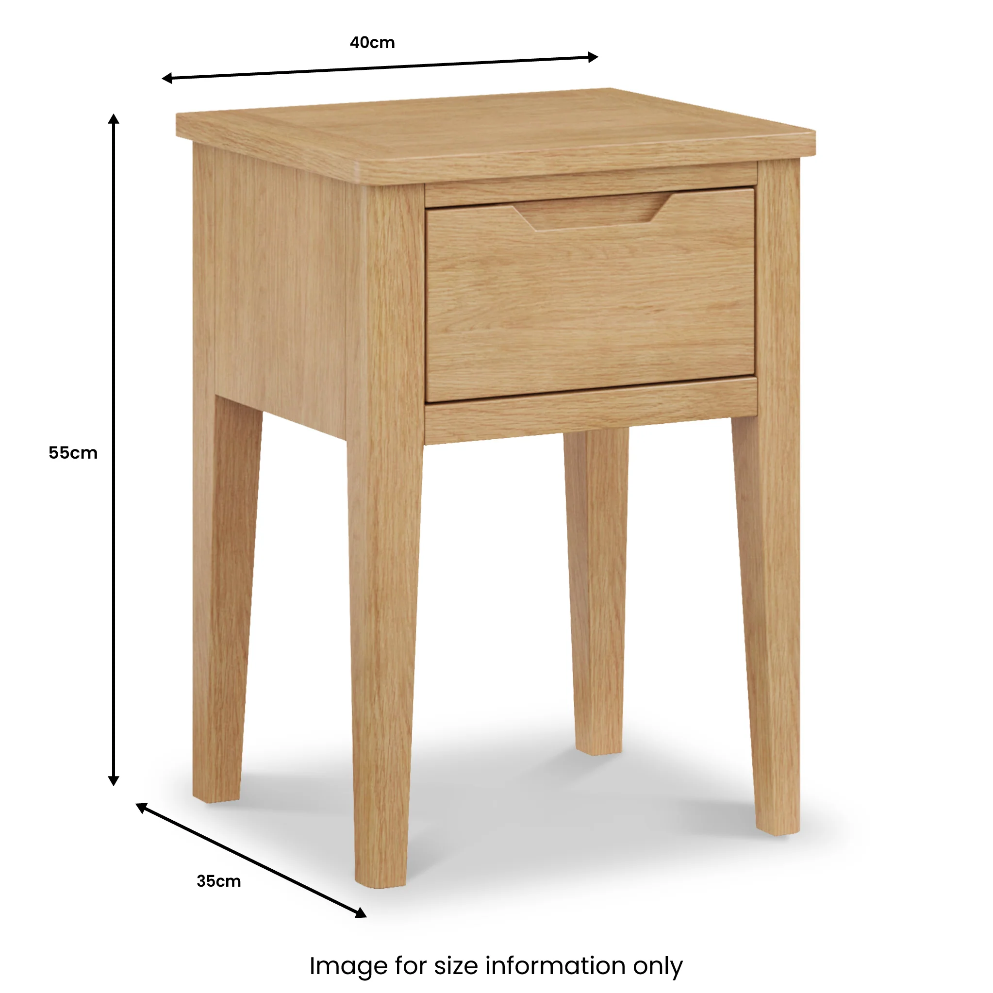 Durham Oak Side Table - Image 5