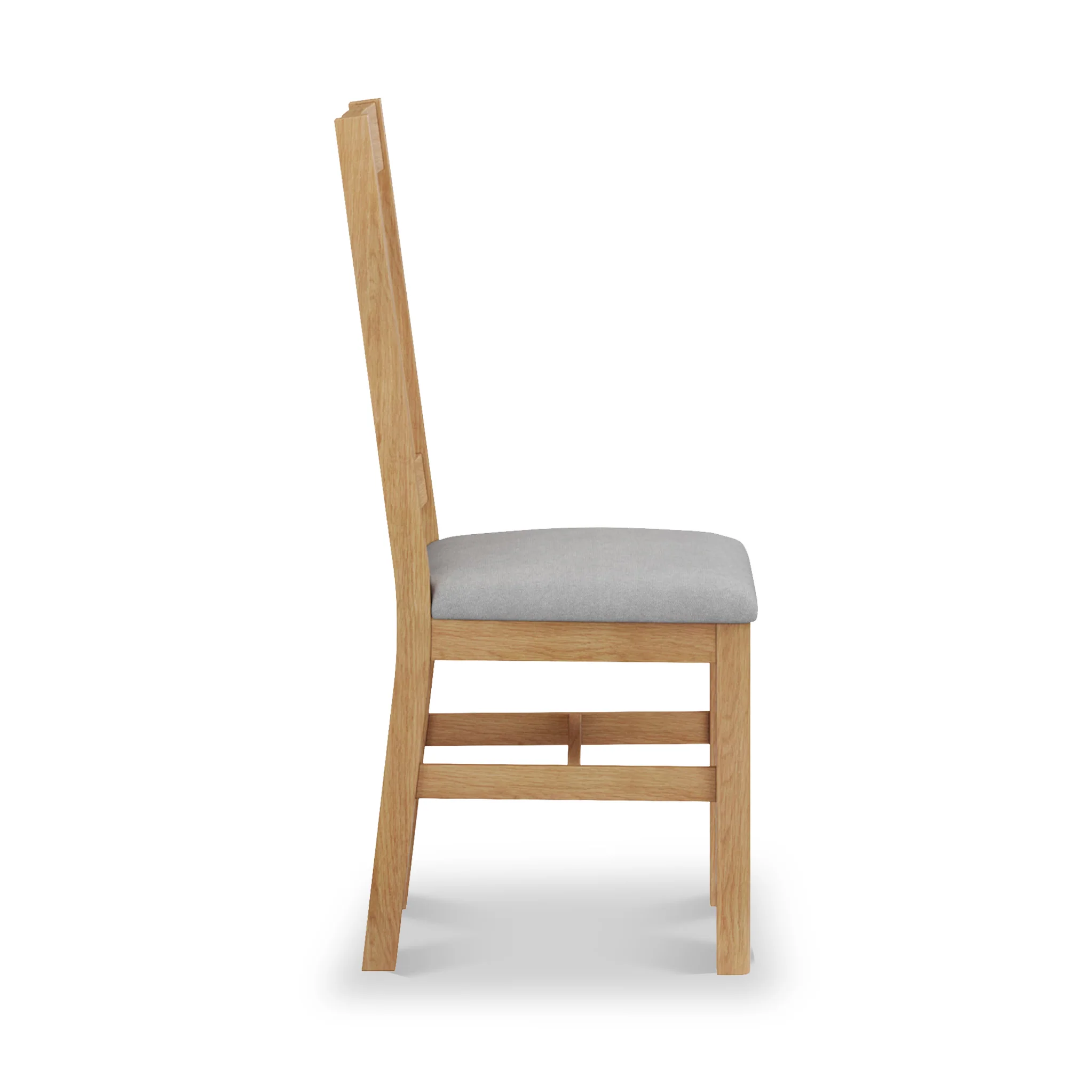 Durham Oak Upholstered Dining Chair - Image 5
