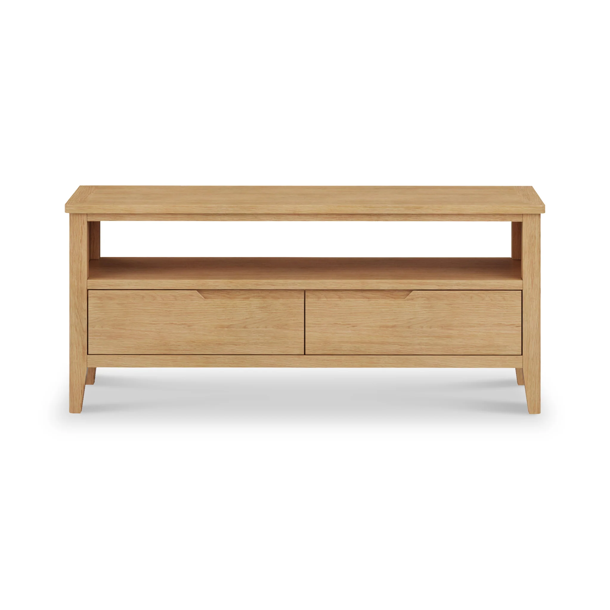Durham Oak Wide 115cm TV Unit - Image 3