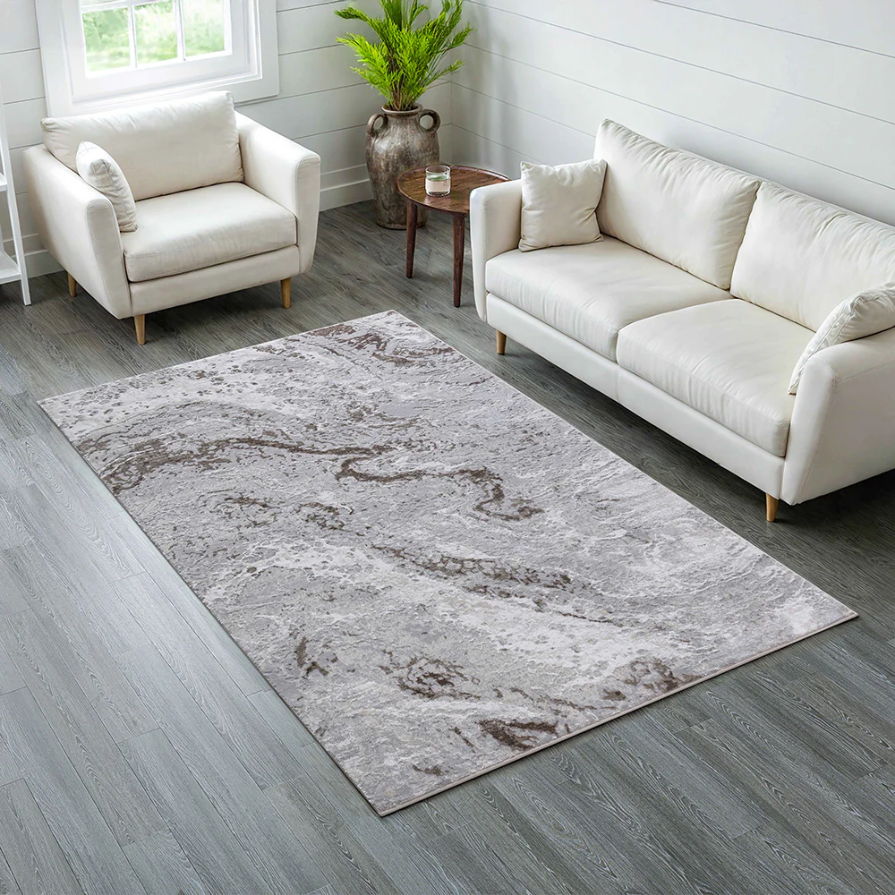 Easton Soft Marble Effect Rug - Image 2