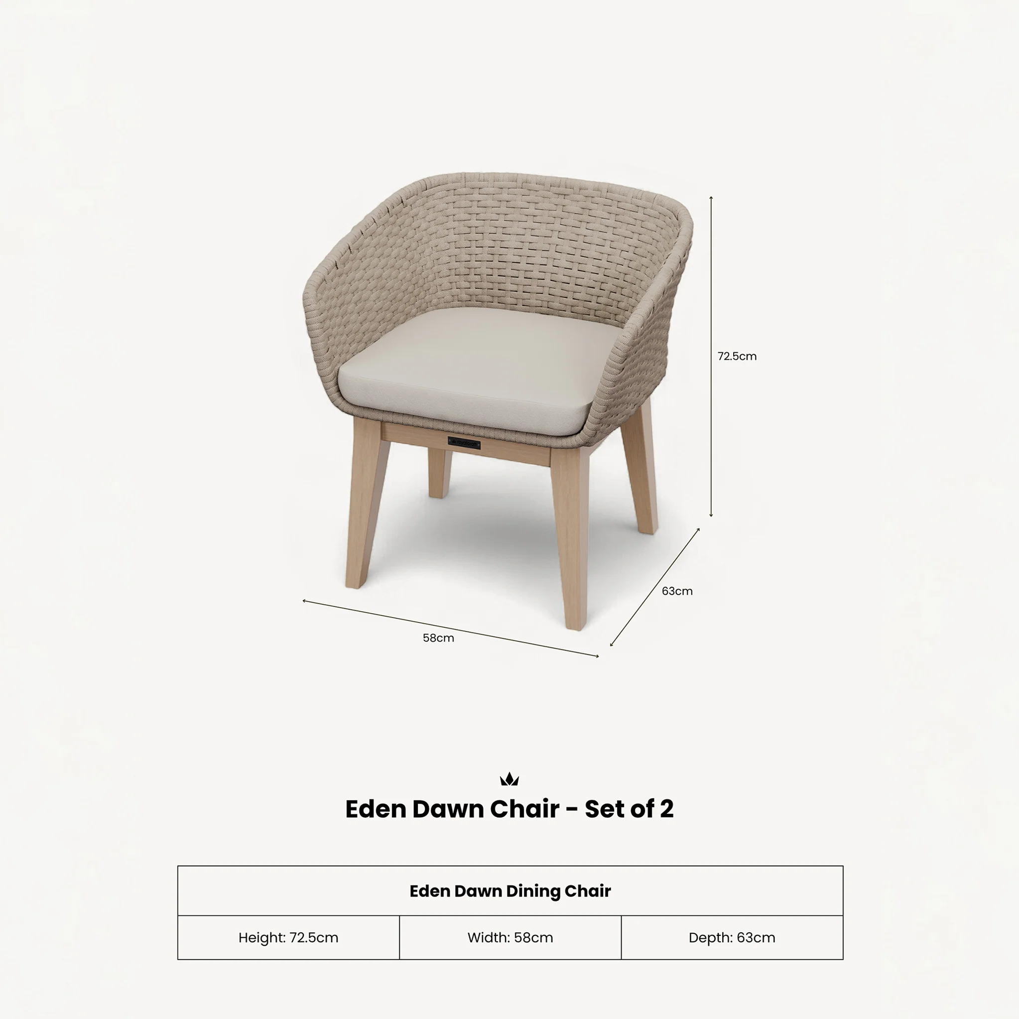 Eden Outdoor Dining Chair - Image 14