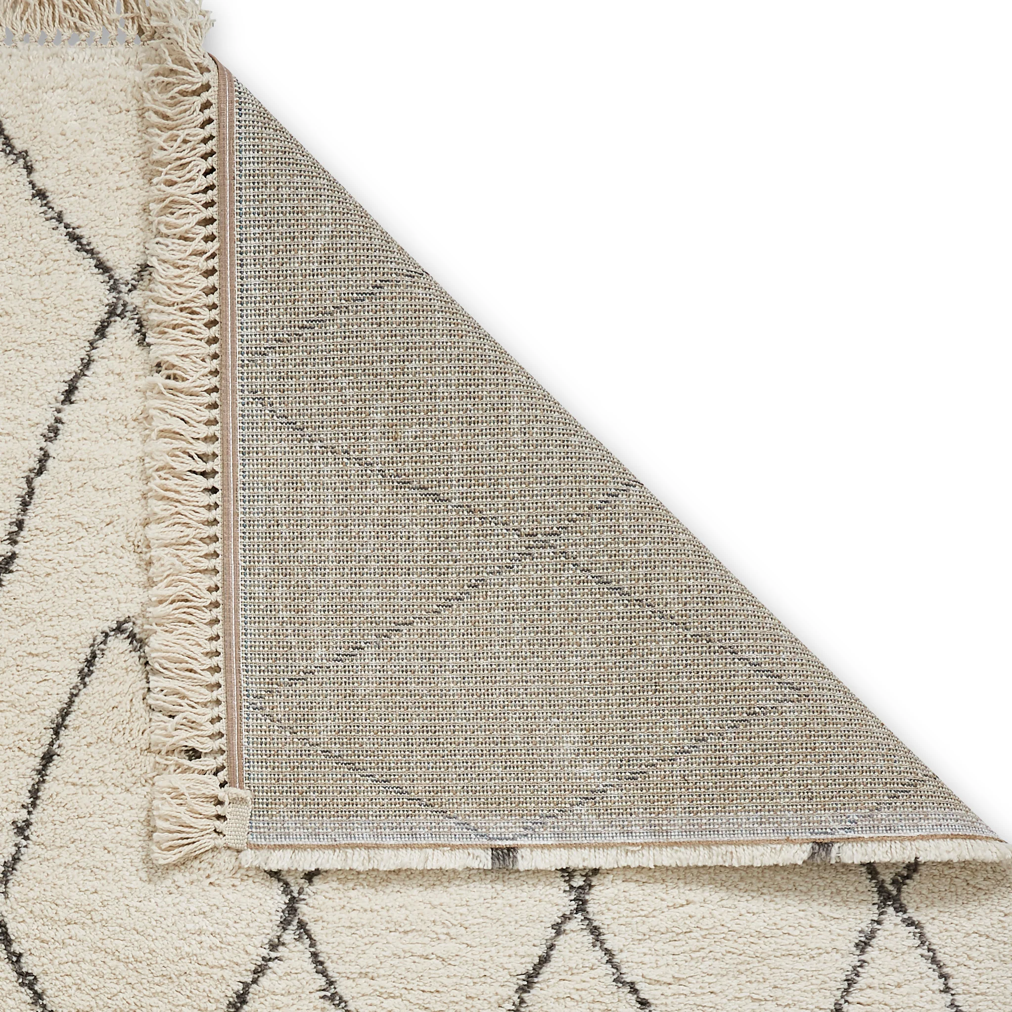 Edie Boho Diamond Shaggy Rug - Image 18