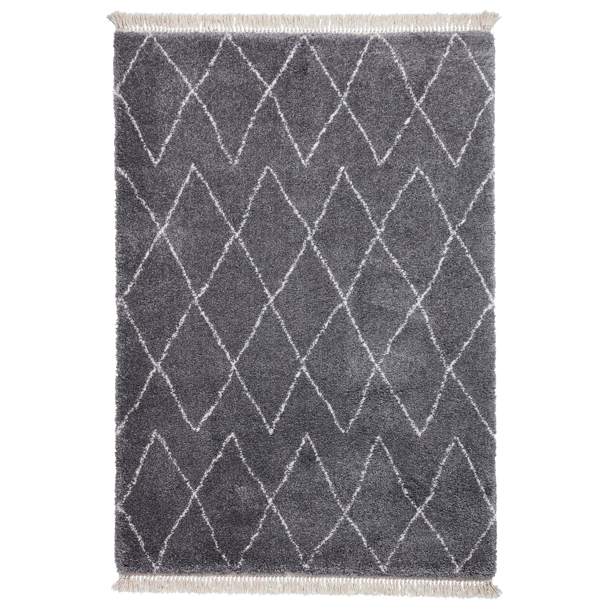 Edie Boho Diamond Shaggy Rug - Image 21