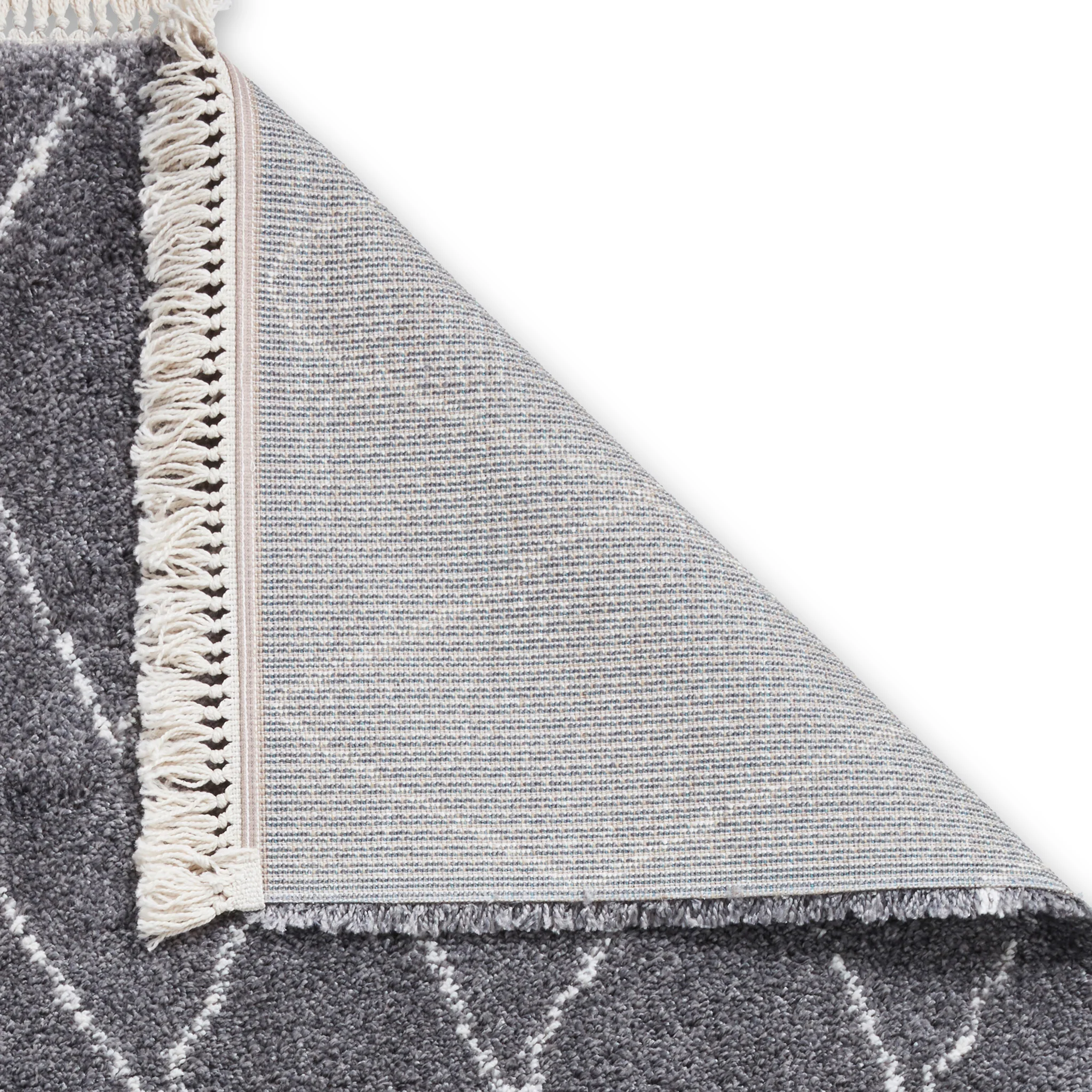 Edie Boho Diamond Shaggy Rug - Image 27