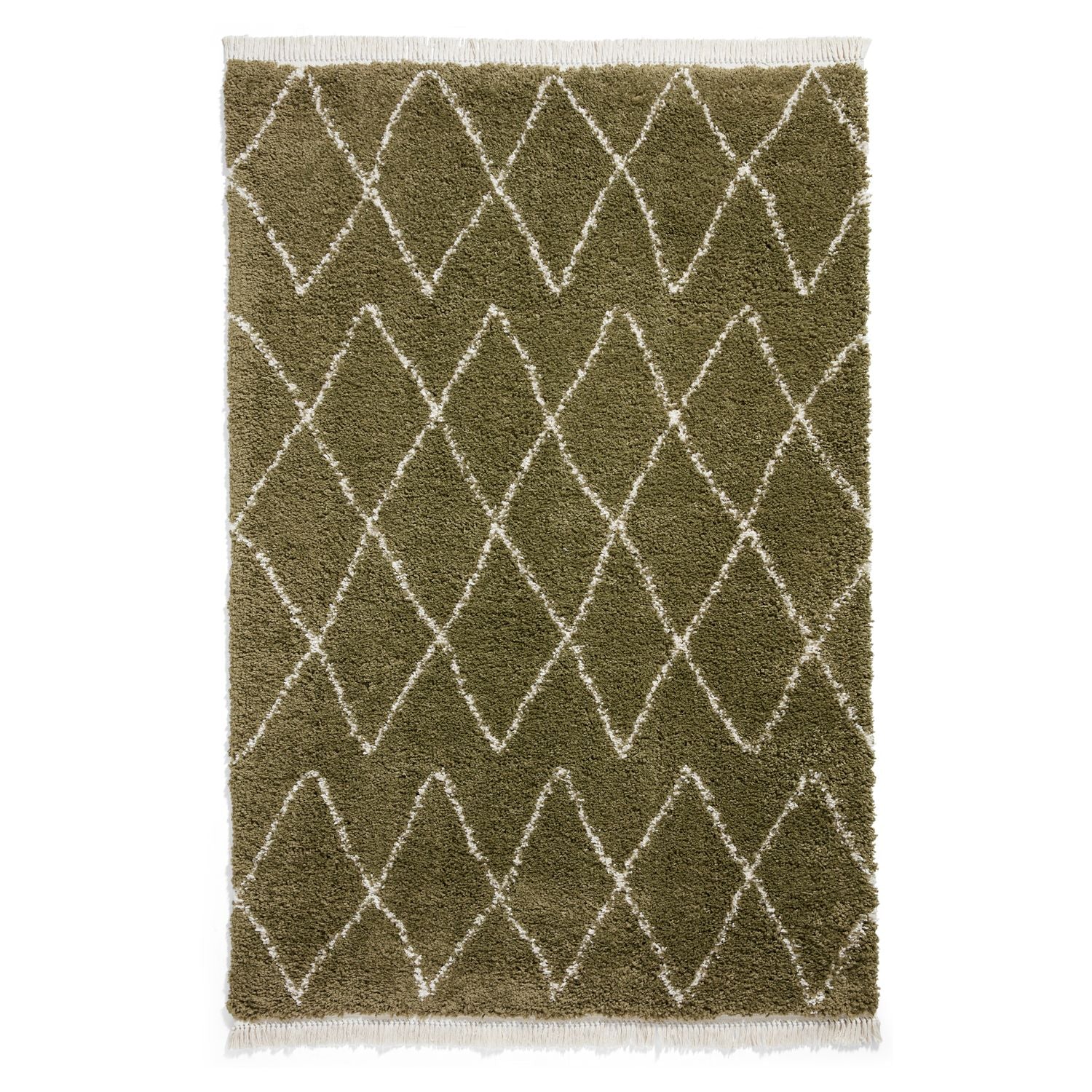 Edie Boho Diamond Shaggy Rug - Image 39
