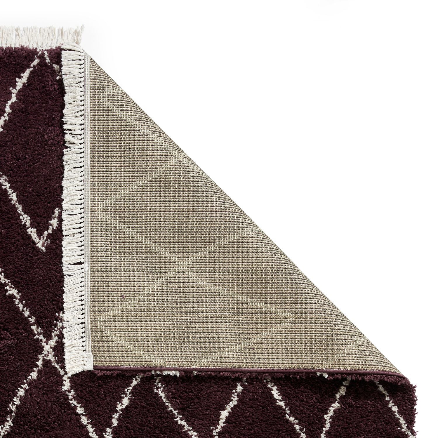Edie Boho Diamond Shaggy Rug - Image 53